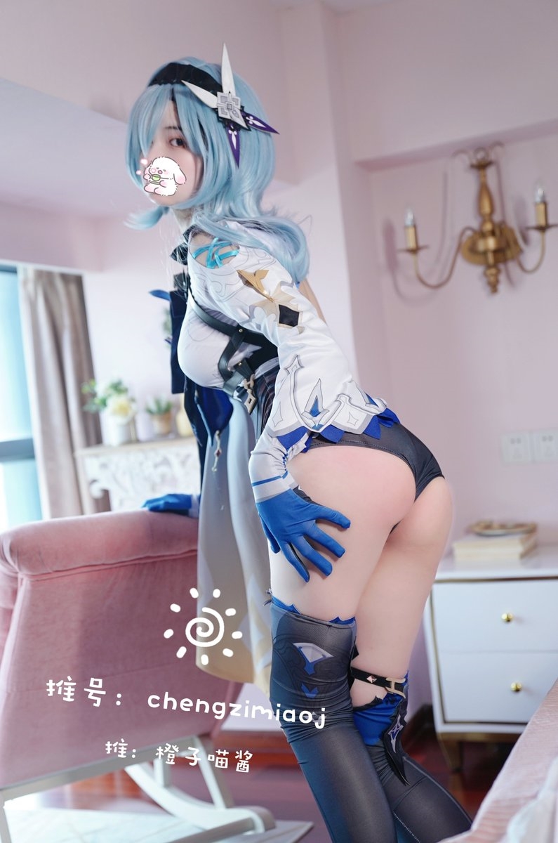 Cosplay 橙子喵酱 优菈 Eula(48)