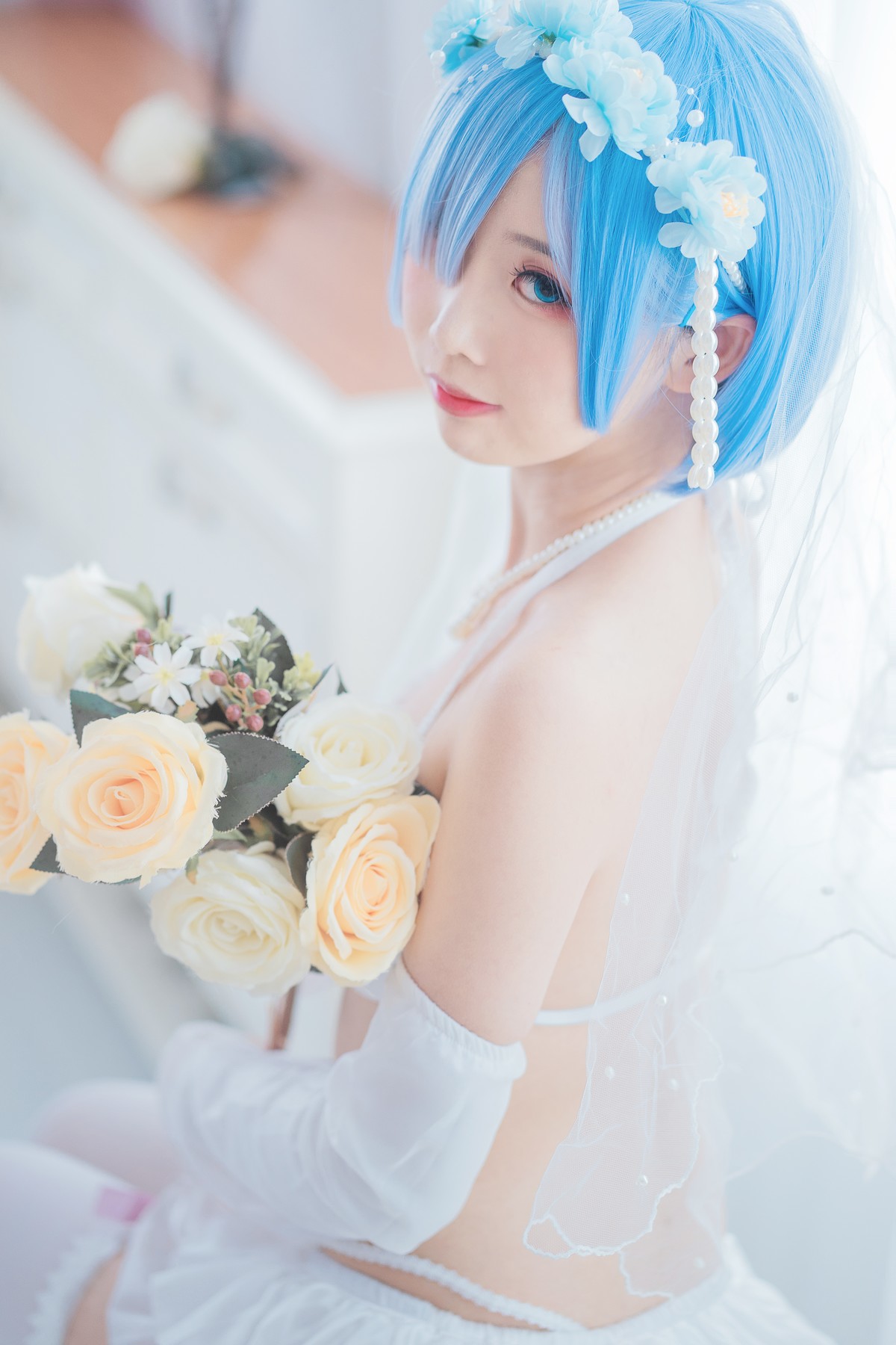 Cosplay 面饼仙儿 花嫁蕾姆(15)