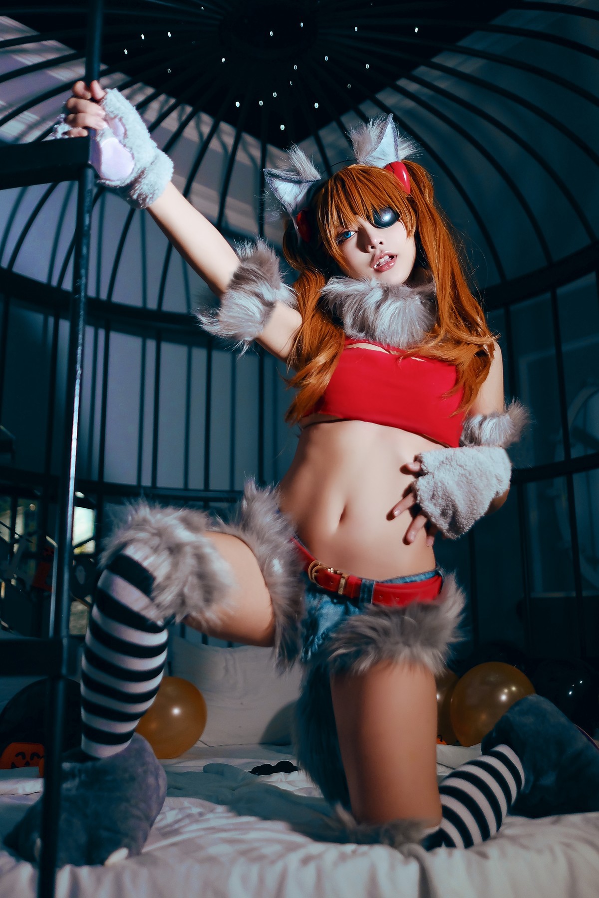 MingTao 明桃 Cosplay Asuka Werewolf(29)