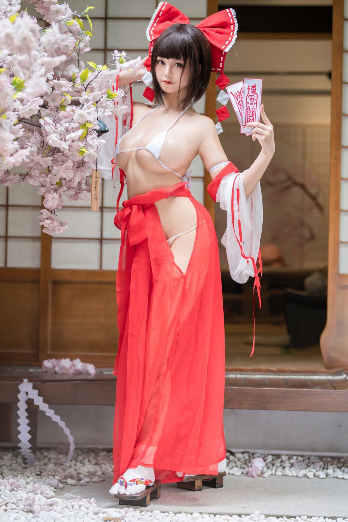 蜜汁貓裘 Cosplay 巫女 Miko Sister(29)