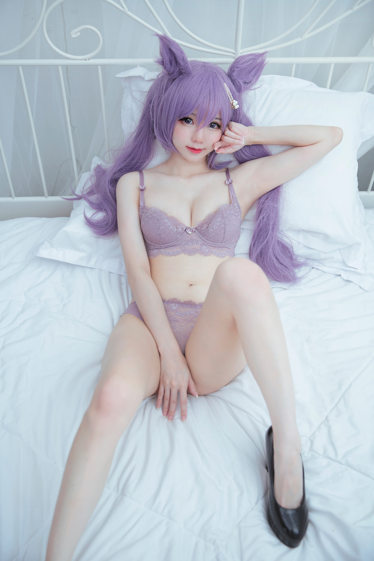 Sally多啦雪 Cosplay Keqing 刻晴 Lingerie Ver.(4)