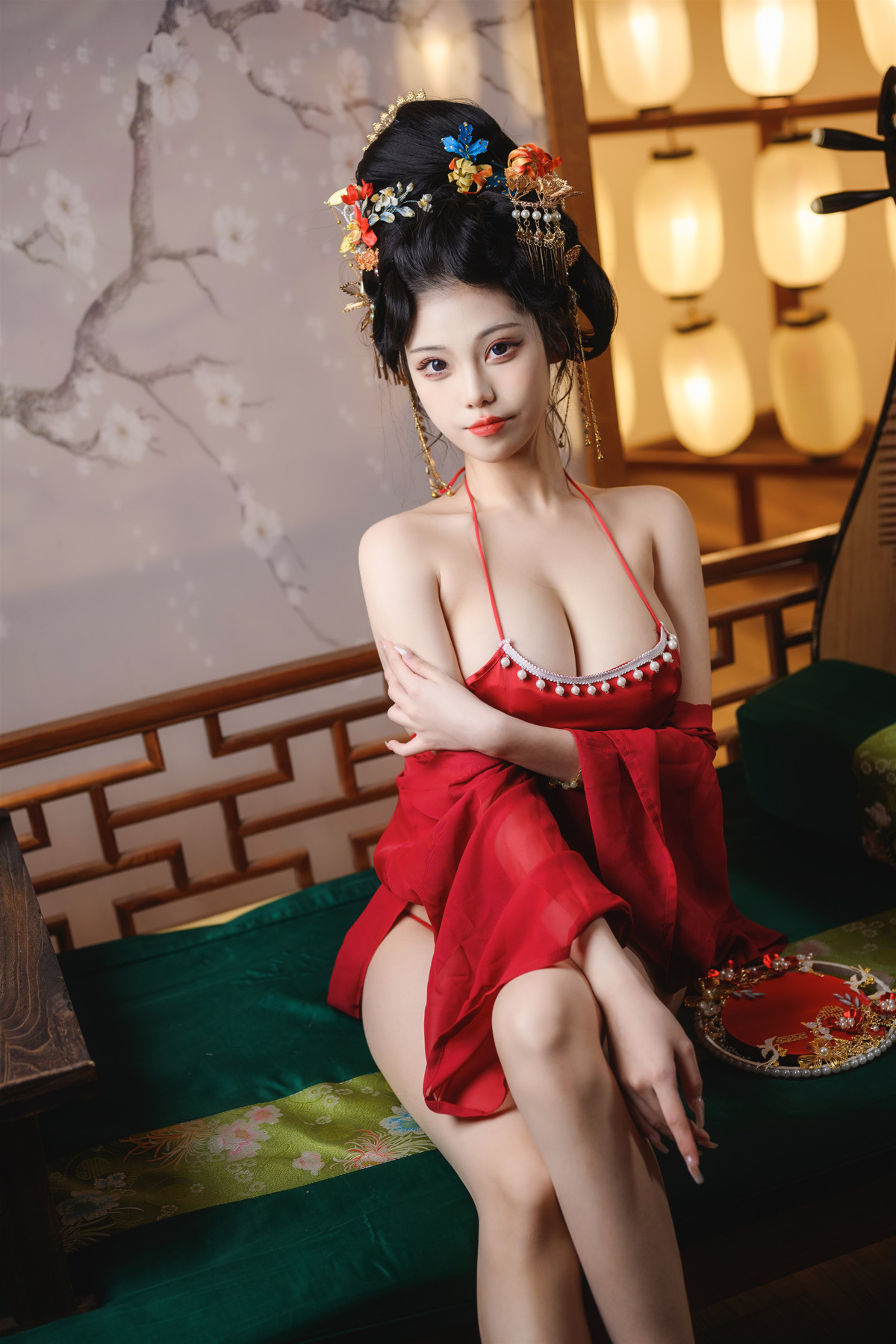 Cosplay 蜜汁猫裘Mizhimaoqiu 唐宫夜宴(15)