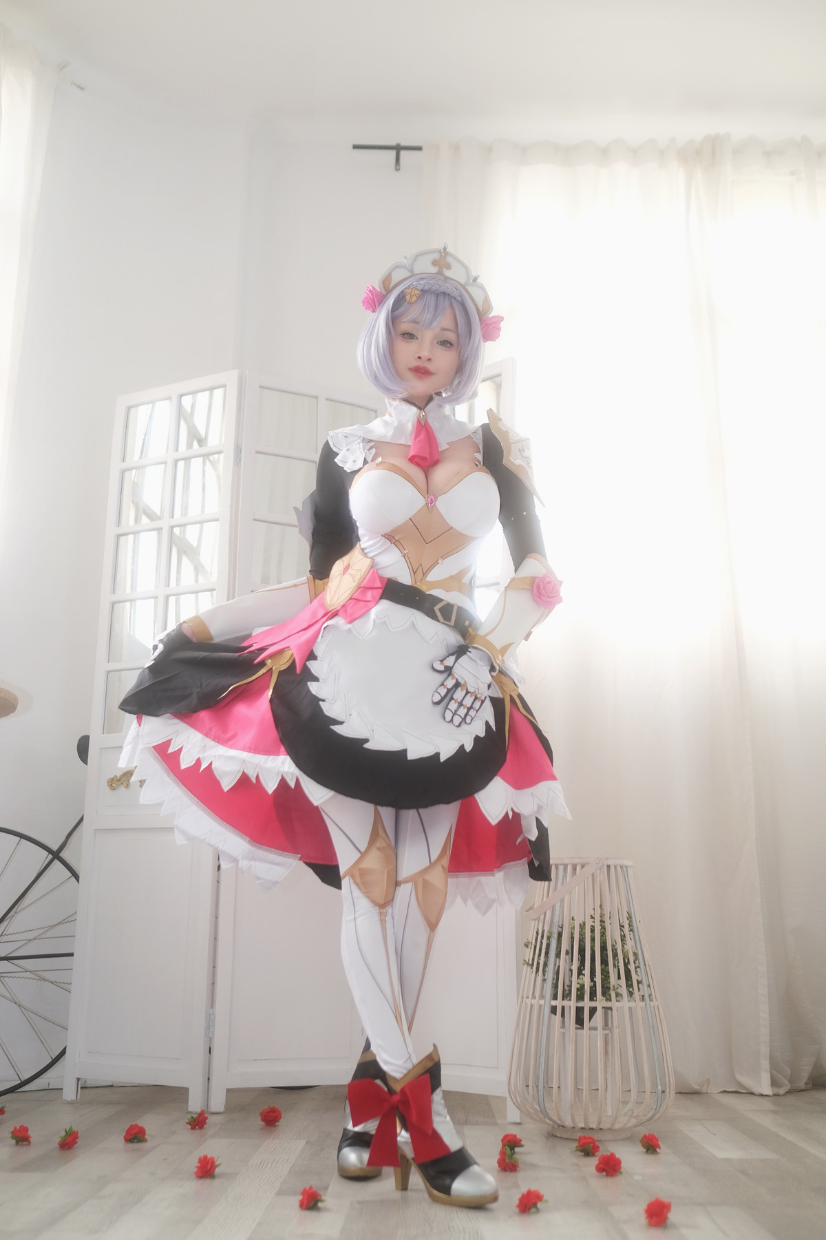 Hidori Rose Cosplay Noelle &#8211; Genshin Impact(12)