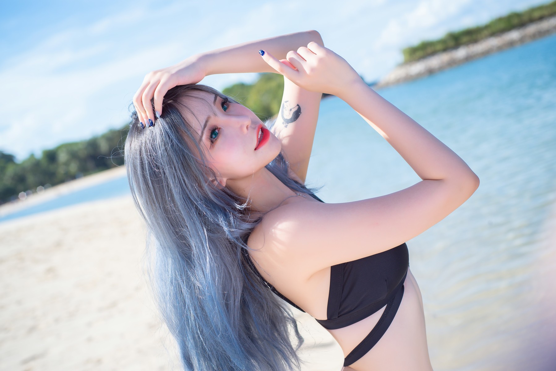 Plant Lily 花リリ Cosplay Beach lily(13)