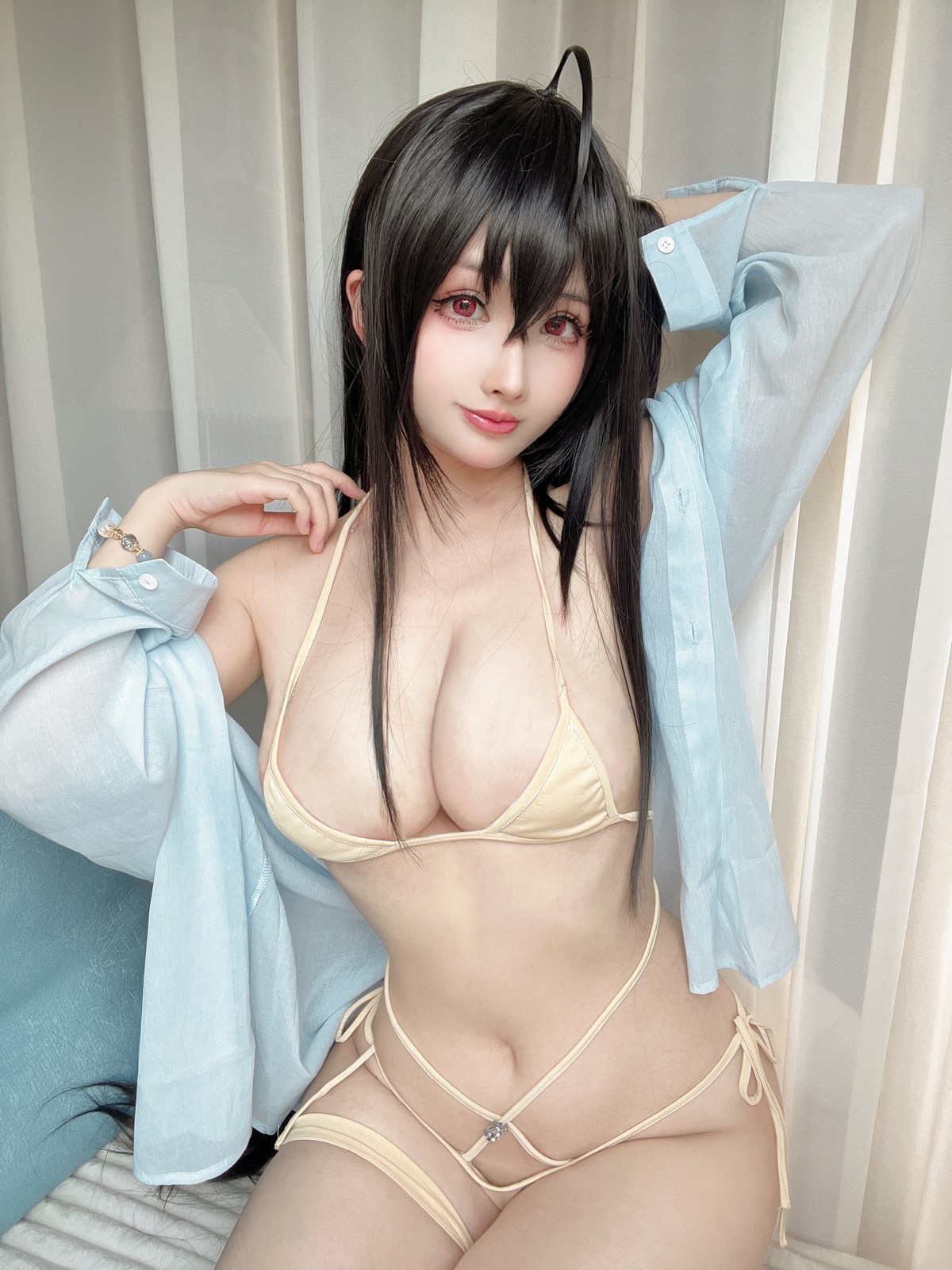 Cosplay Rioko凉凉子 大凤 海滨的白日美梦(22)