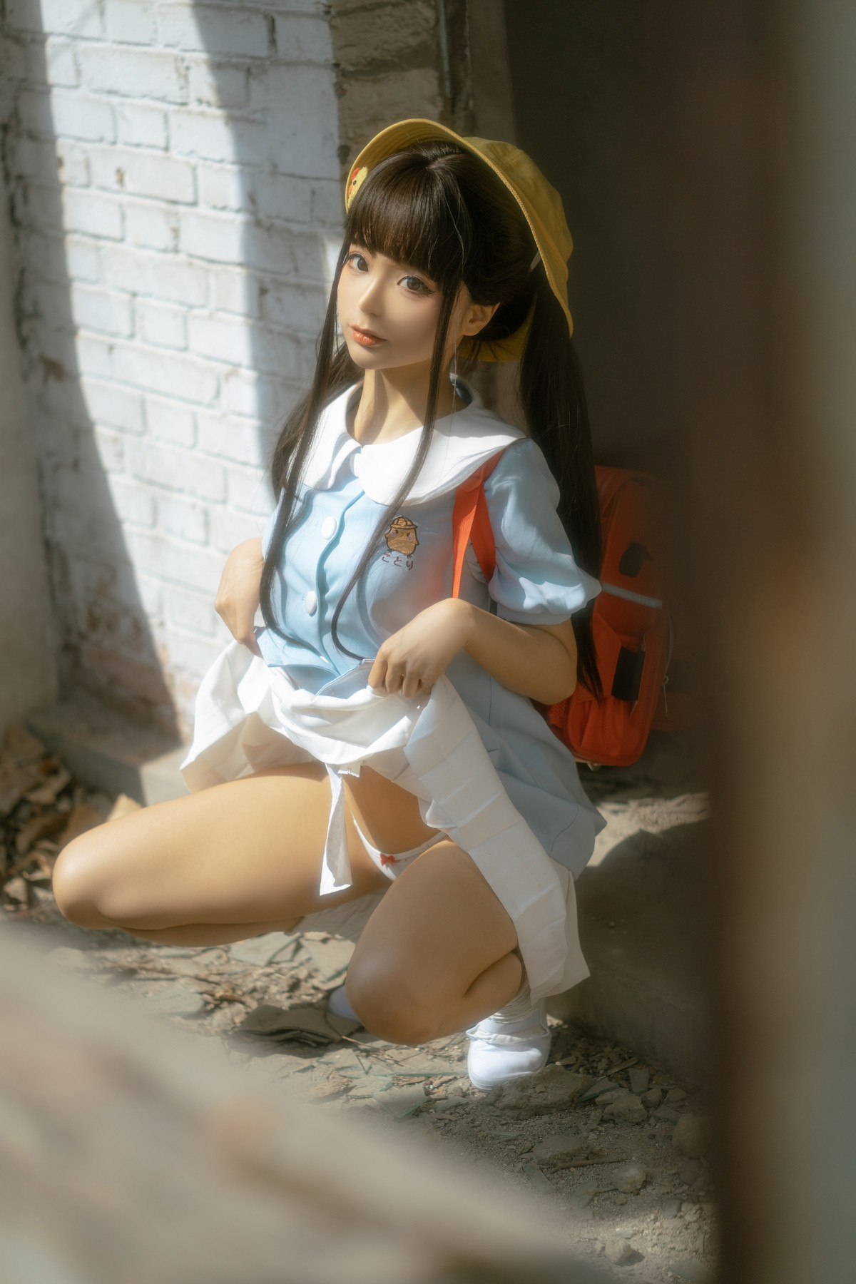 Cosplay 蠢沫沫 Chunmomo 小黄帽 绅士版 Set.02(10)