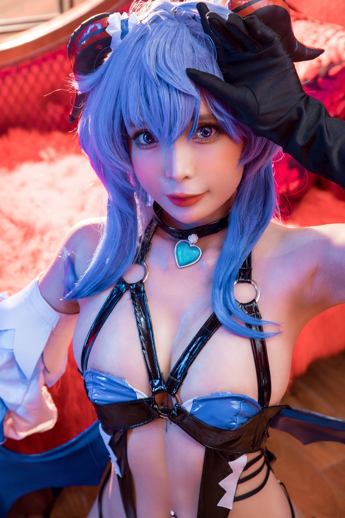 Cosplay Umeko.J Ganyu Succubus Set.01(18)