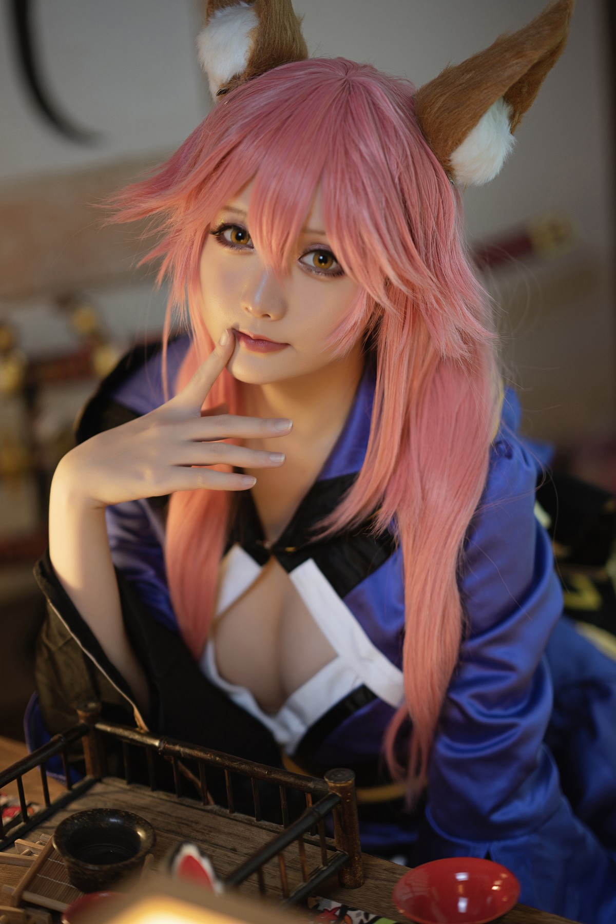 Cosplay 星之迟迟Hoshilily 玉藻前忠犬蓄势待发(6)