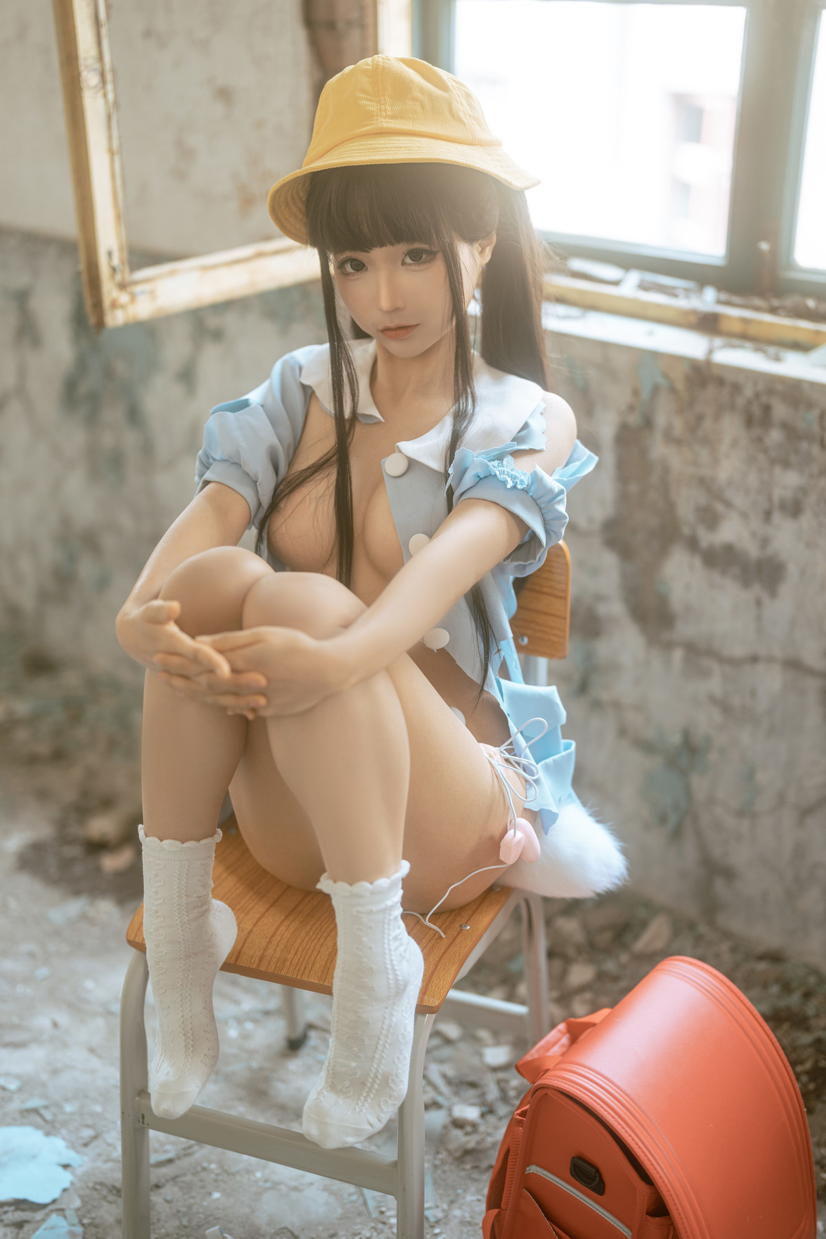 Cosplay 蠢沫沫 Chunmomo 小黄帽 绅士版 Set.02(42)