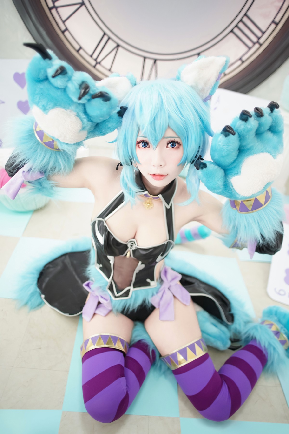 Cosplay ElyEE子 诗乃扑克猫(11)