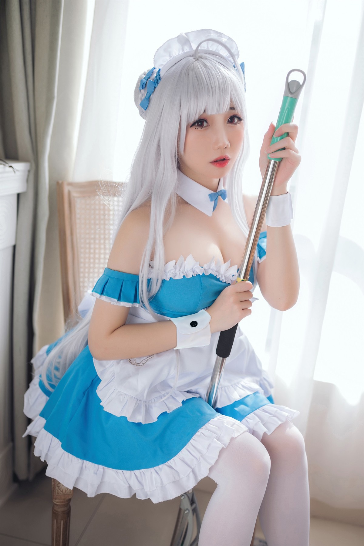 焖焖碳 Cosplay 小天鹅女仆(8)