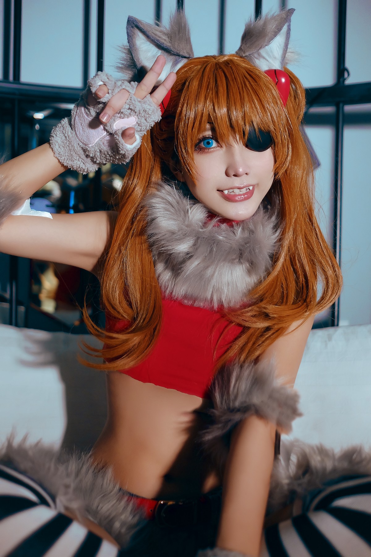 MingTao 明桃 Cosplay Asuka Werewolf(22)