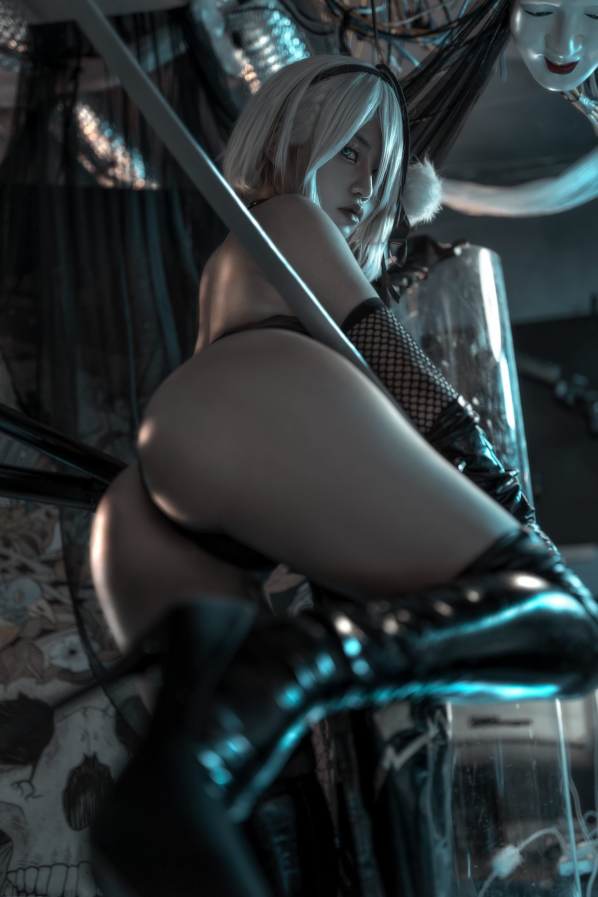 Cosplay 一笑芳香沁 忍者2B Nier(25)