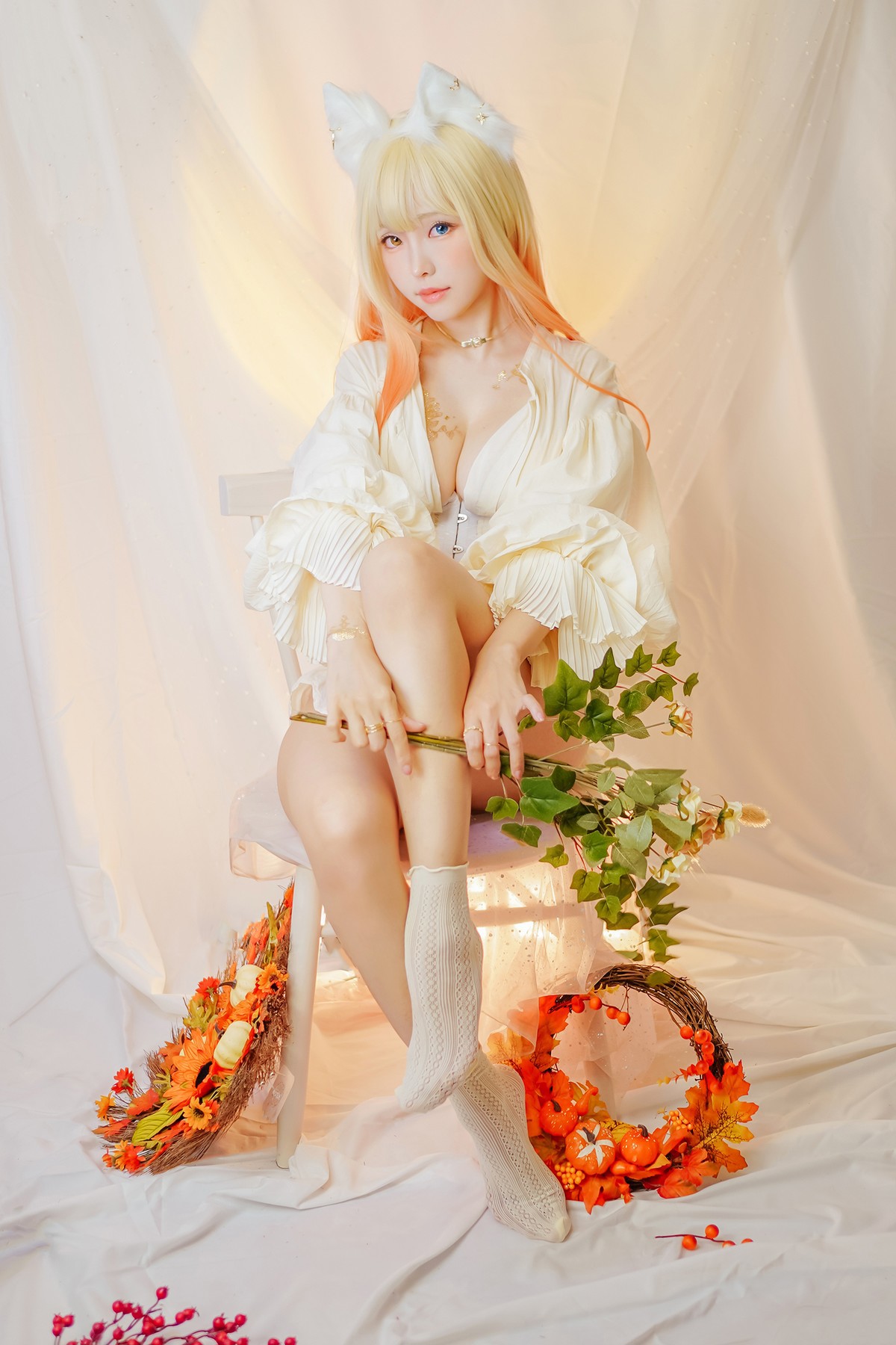 Cosplay ElyEE子 Cat魔女與貓(14)