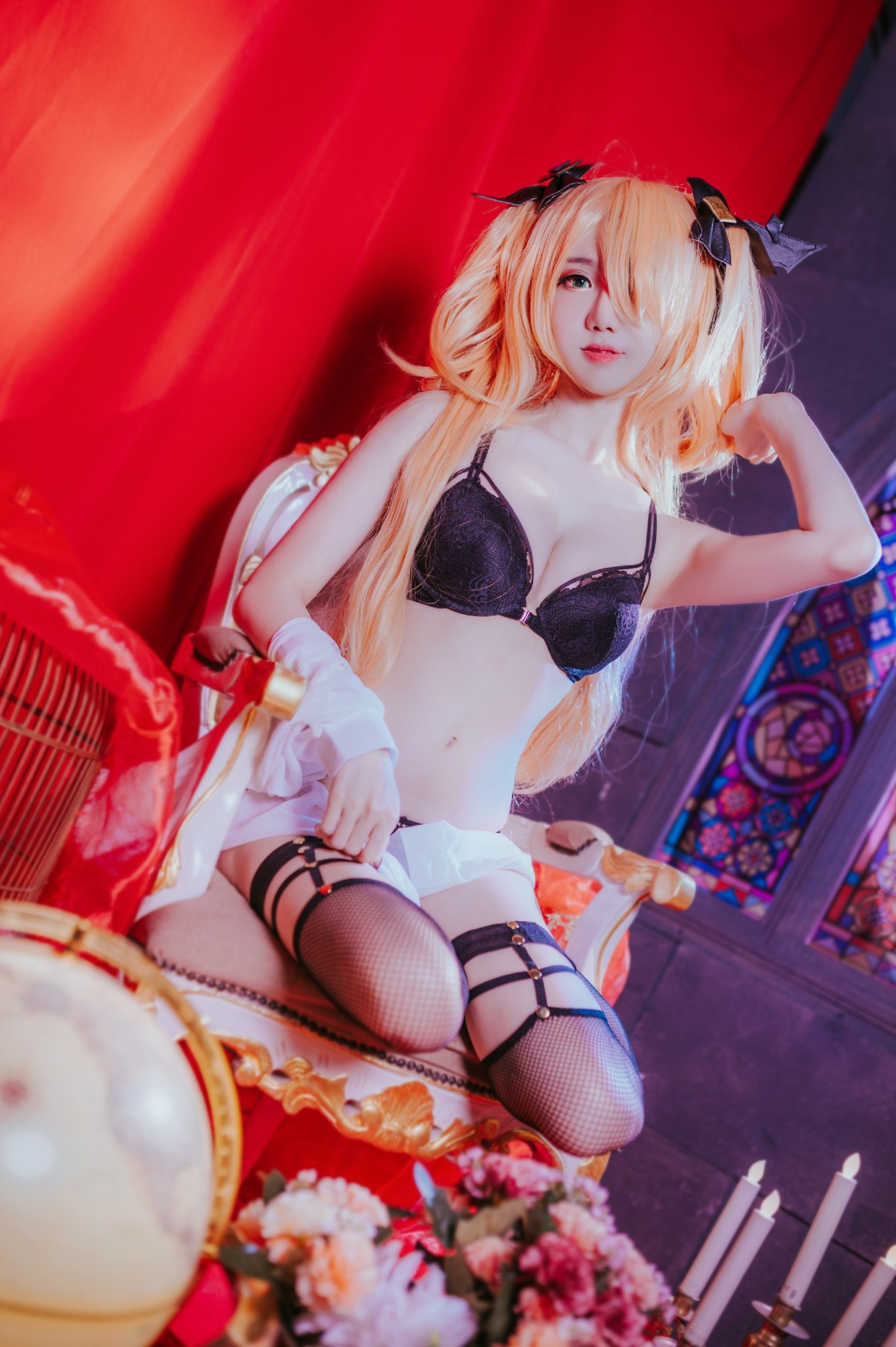 Cosplay Sally多啦雪 Fischl Gothic Lingerie(11)