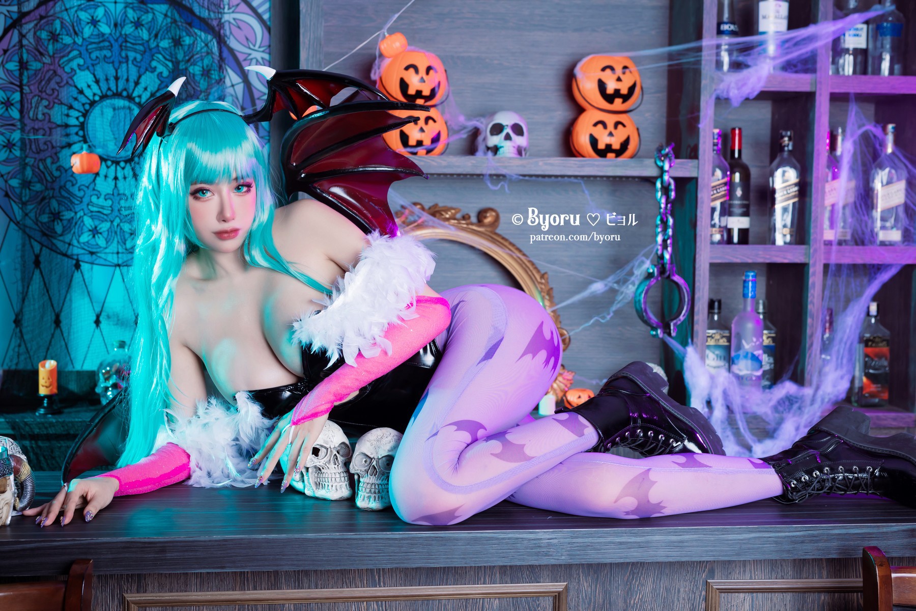 Cosplay 萝莉Byoru Morrigan(14)