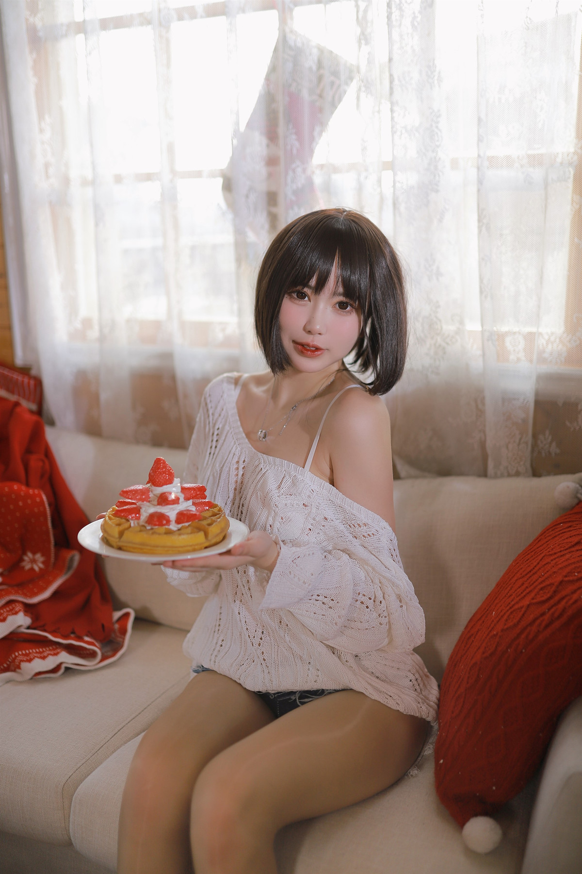 Cosplay Tina很妖孽呀 温柔短发妹妹(28)