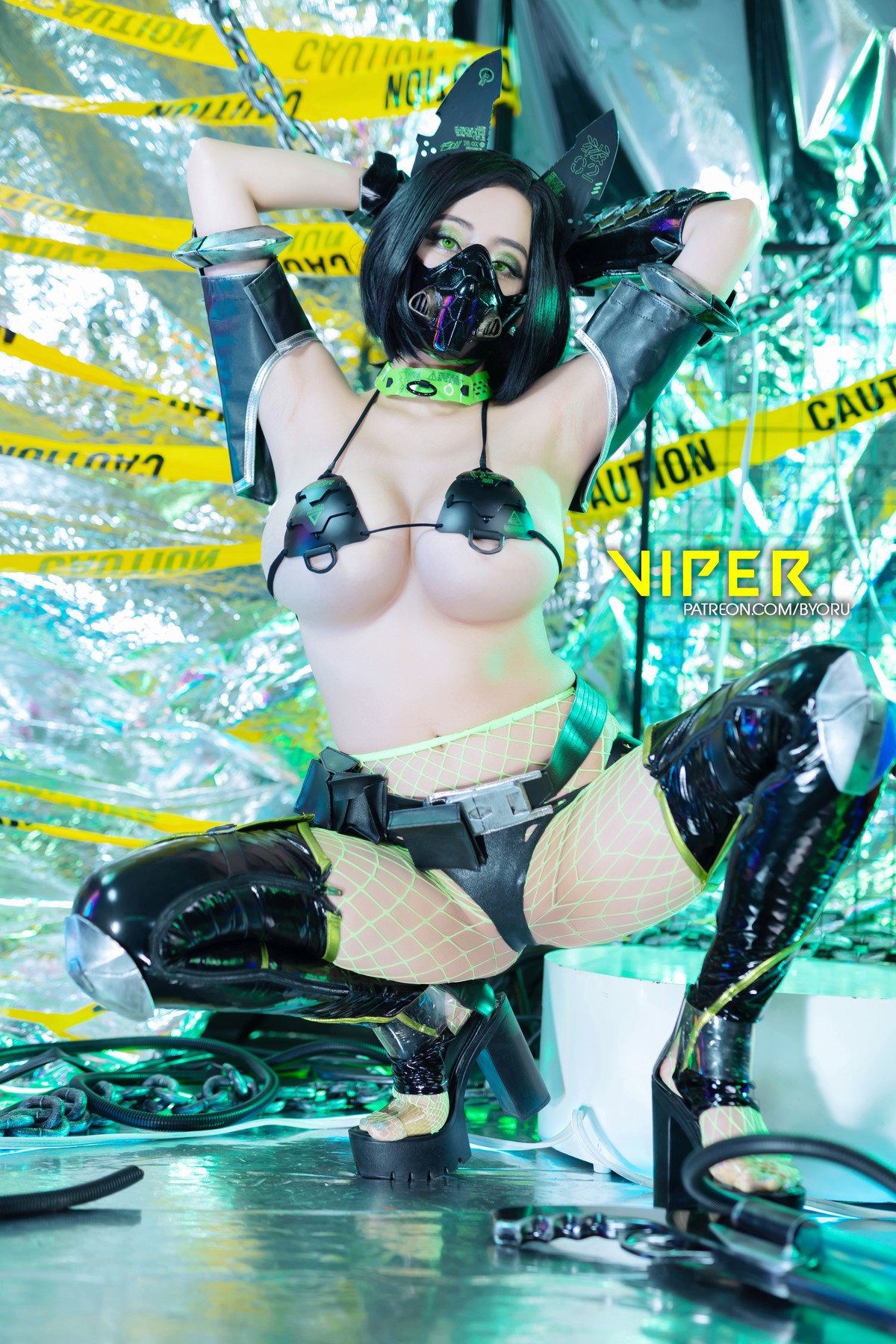 Cosplay 日本性感萝莉Byoru Viper Valorant(17)