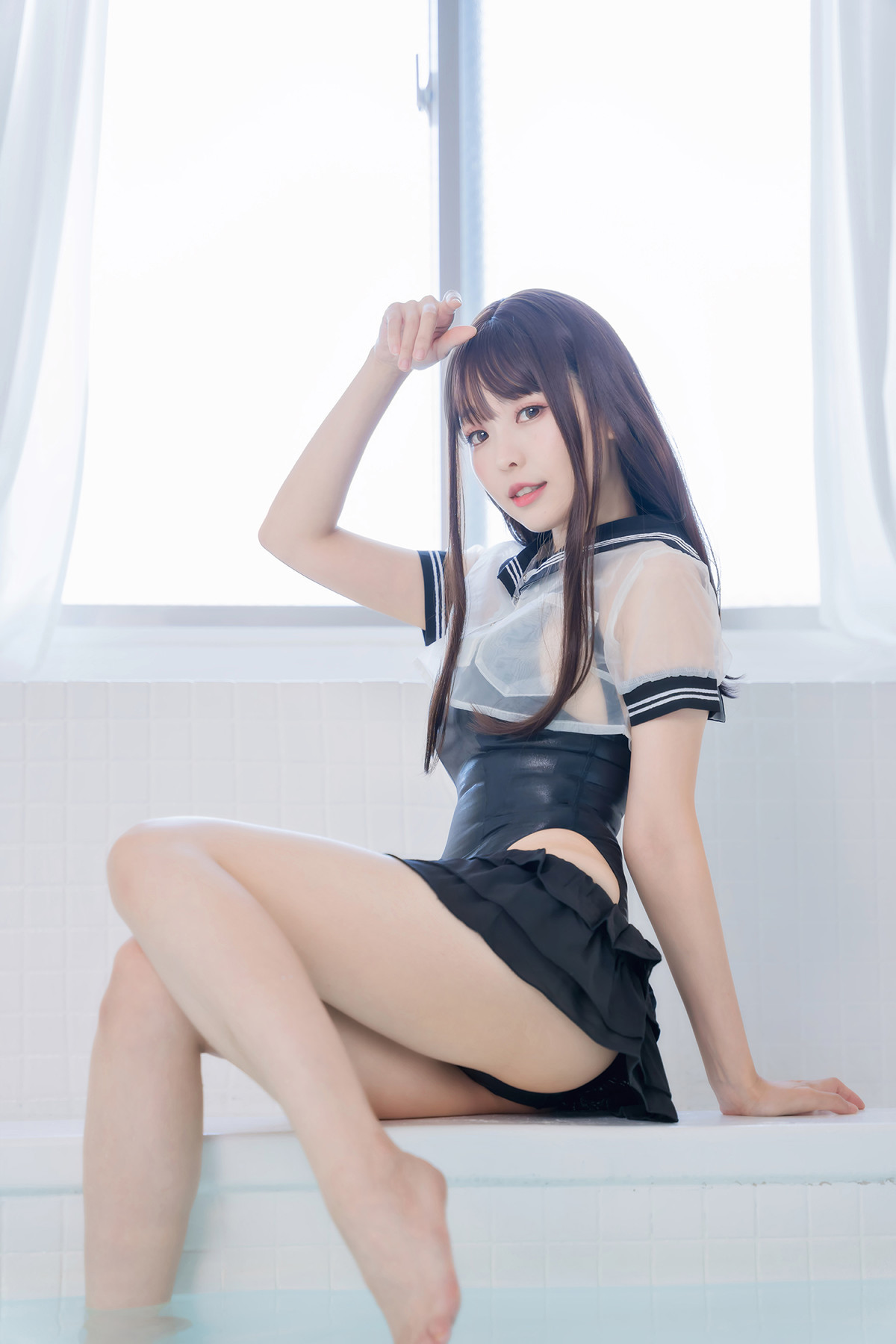 Cosplay ElyEE子 Racing Swimsuit 競泳水手服 Set.01(15)