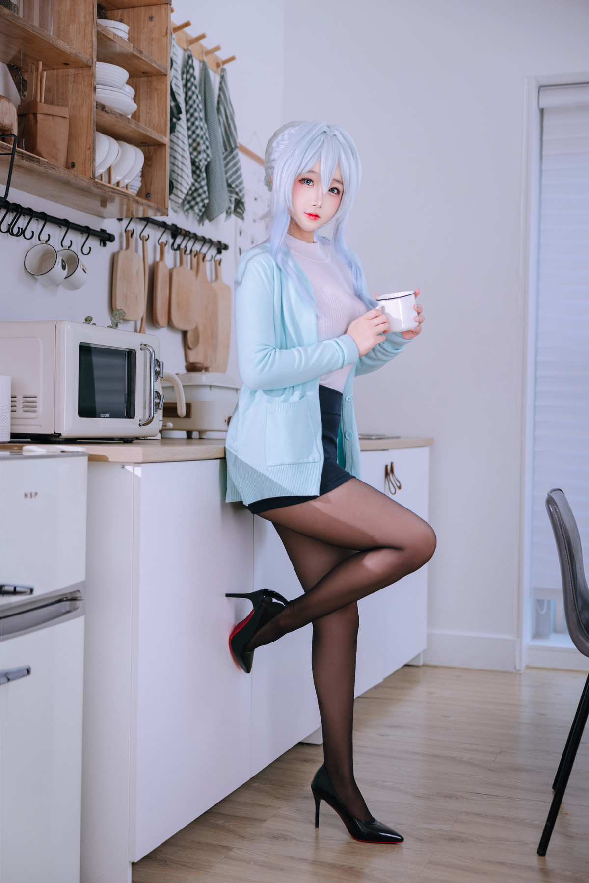 Cosplay Rinaijiao日奈娇 未亡人雪女 Set.03(1)