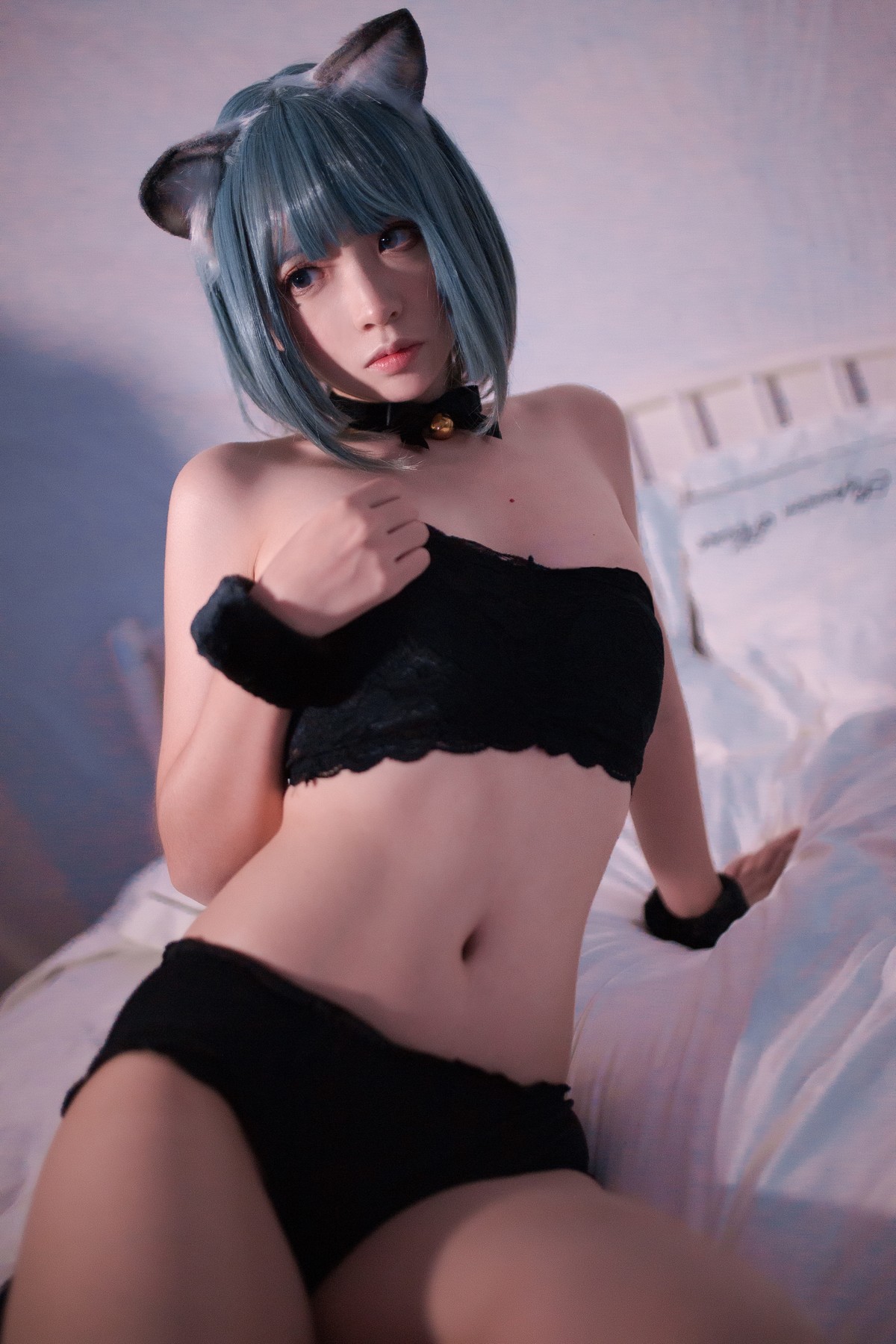 Cosplay 疯猫ss 黑猫二(19)