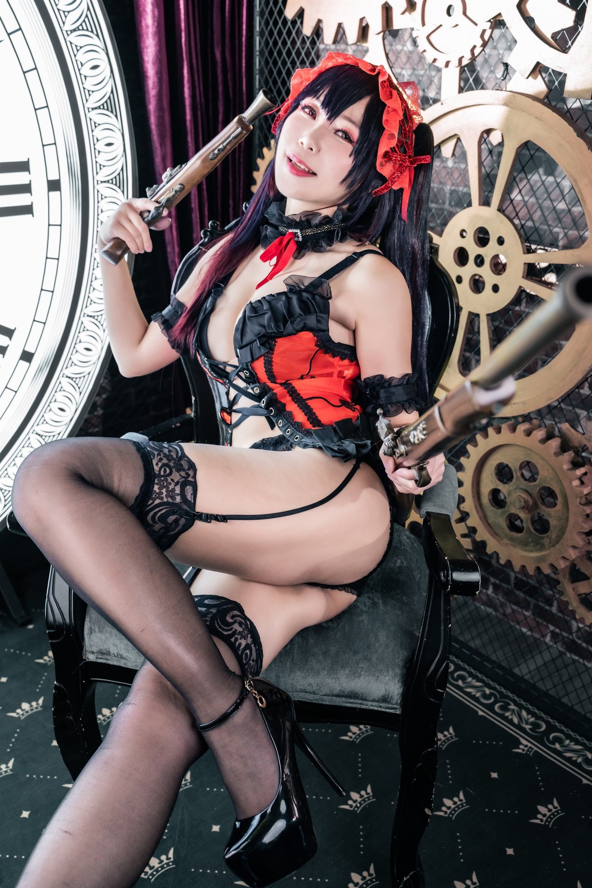 Cosplay 小琪Aki 时崎狂三 Kurumi Tokisaki(43)