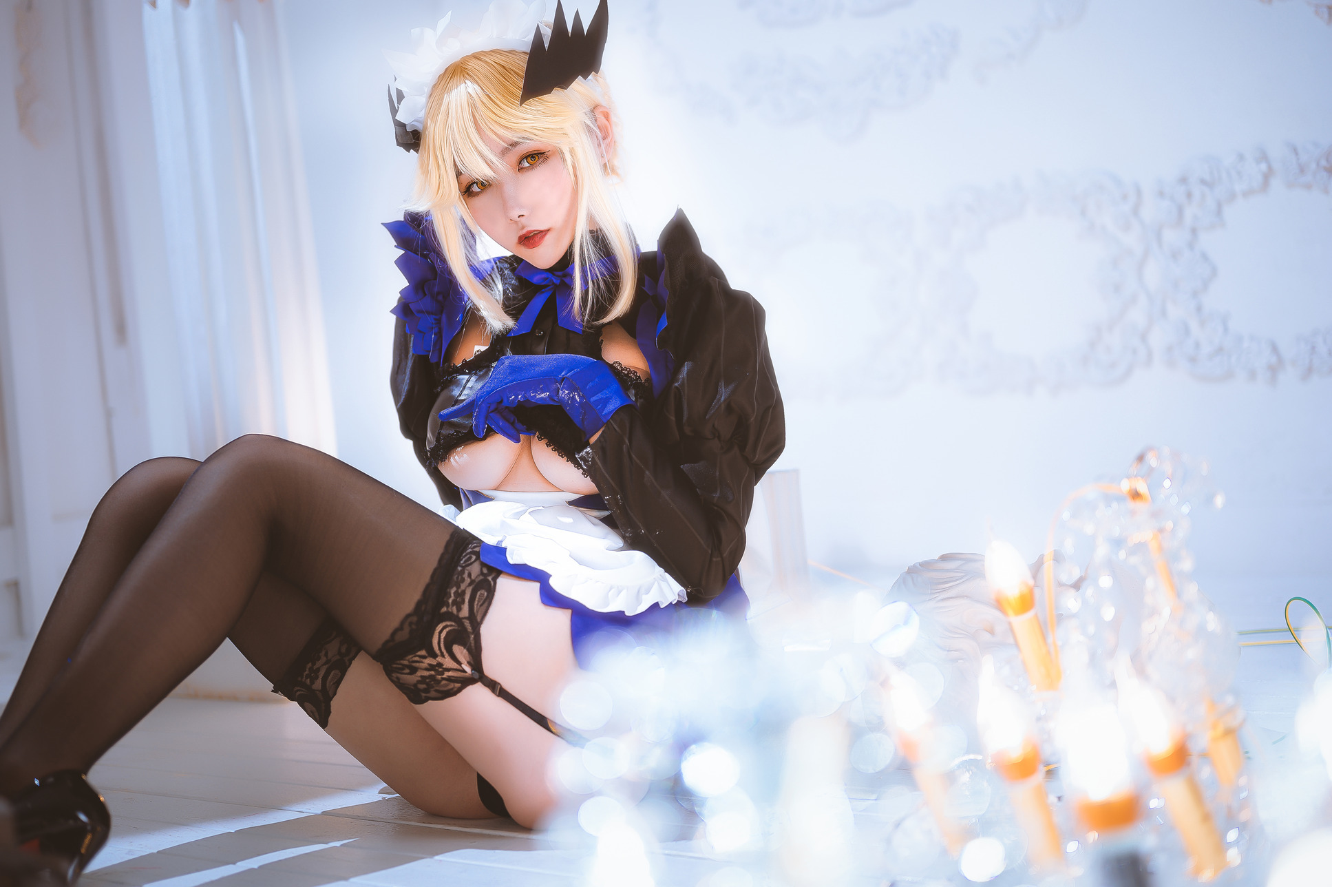 [Momoko葵葵] Artoria Pendragon Alter 黑枪呆女仆(14)