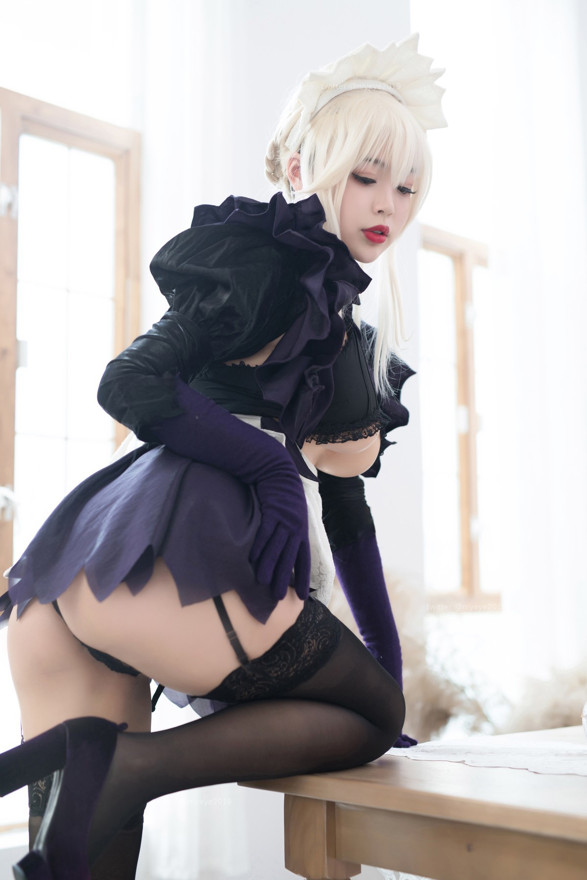 Cosplay 白烨 黑枪呆女仆(4)