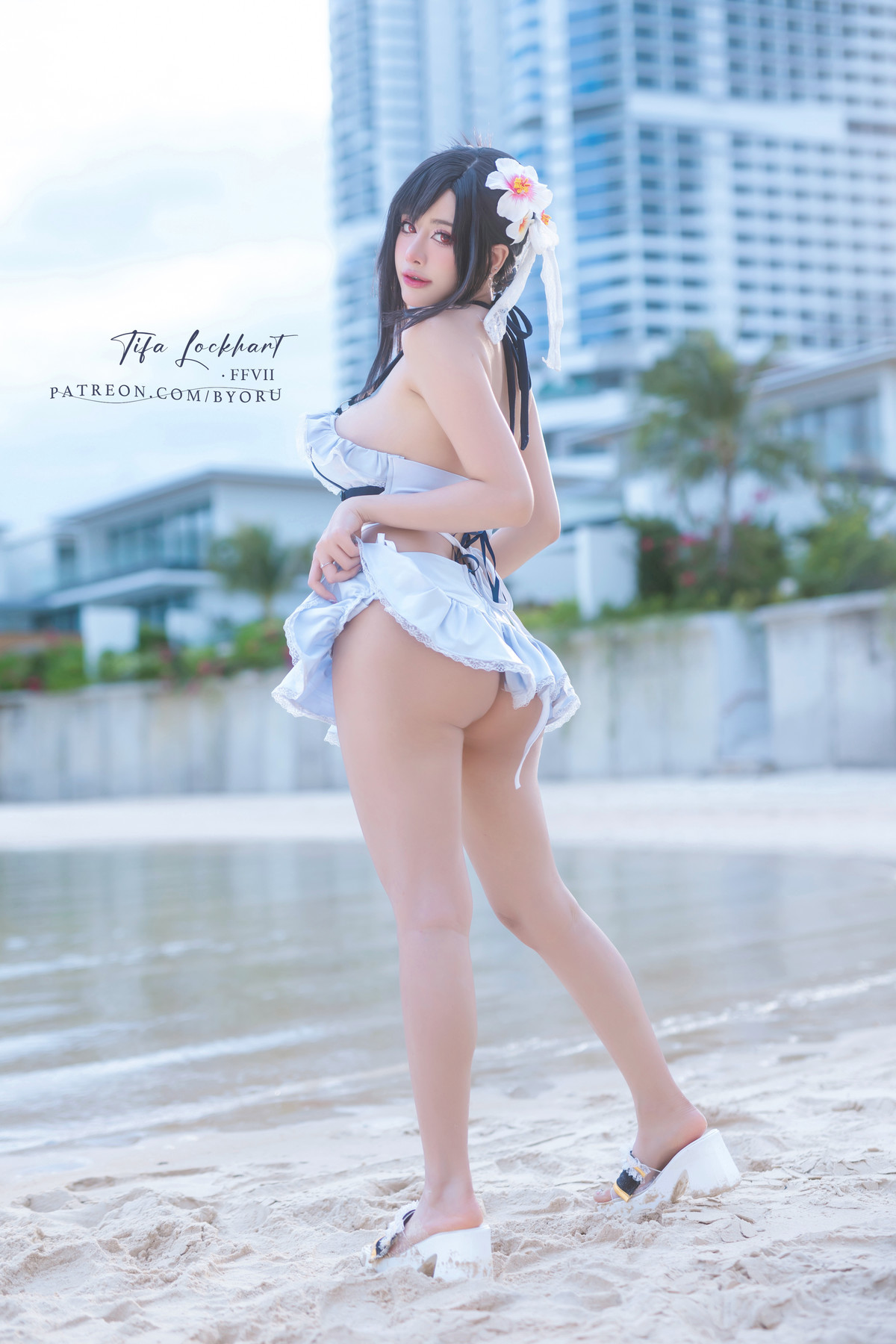 Cosplay 日本性感萝莉Byoru Tifa FF7r Bikini(7)