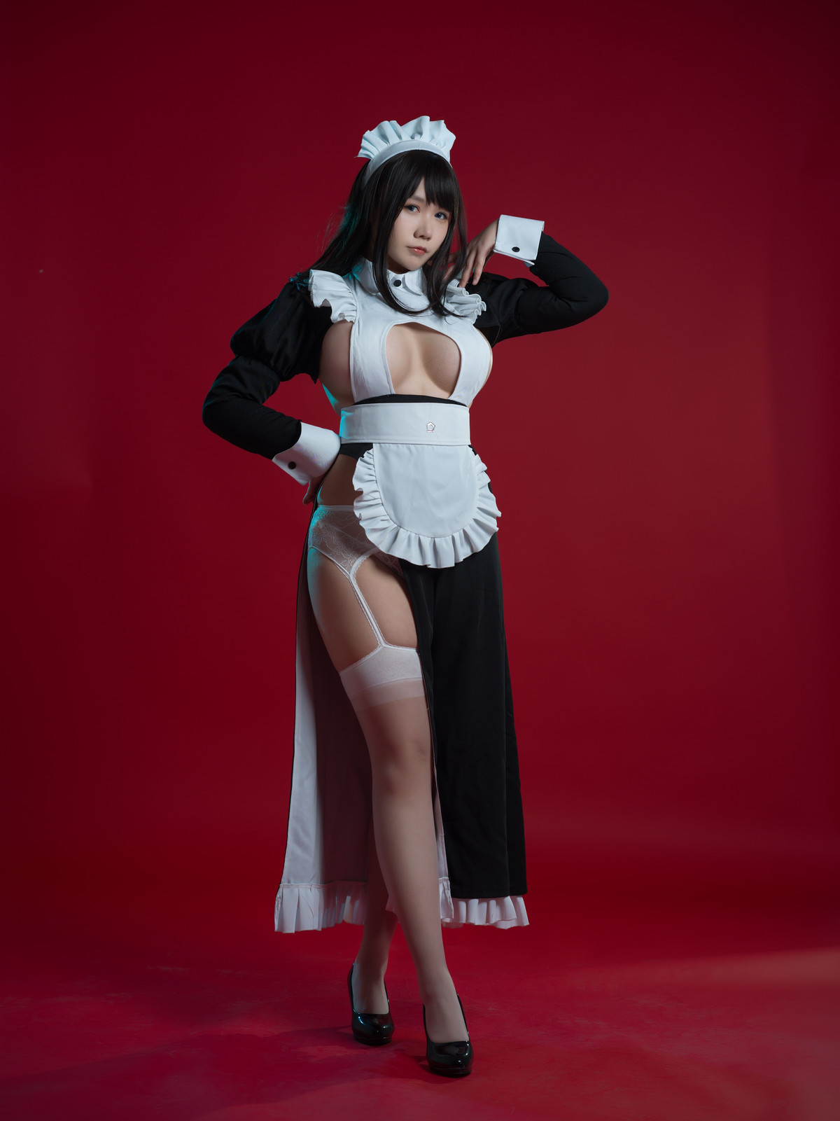 Cosplay 麻花麻花酱 女仆系列(59)