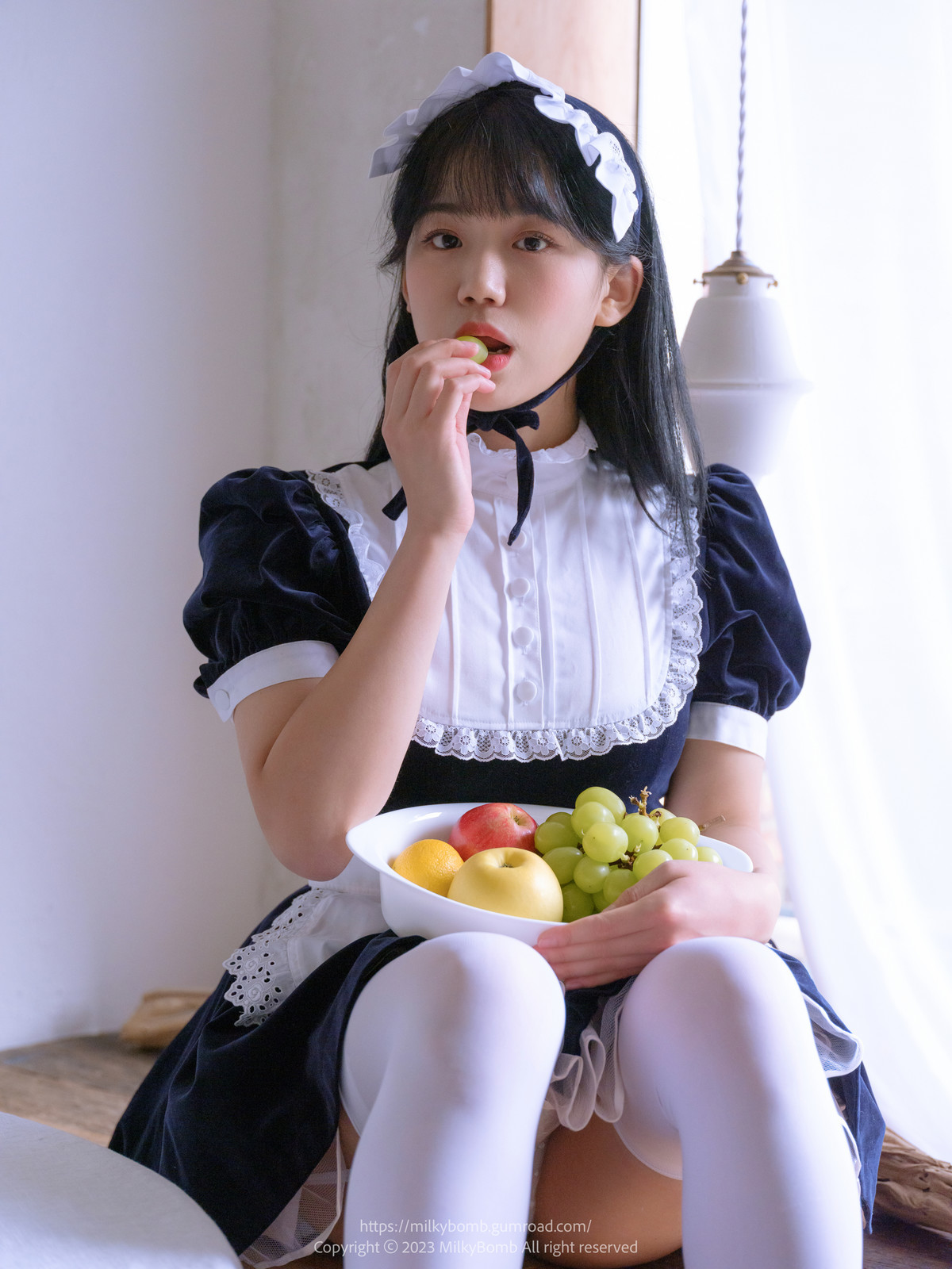 Yui 유이, [MilkyBomb] Maid Set.01(4)