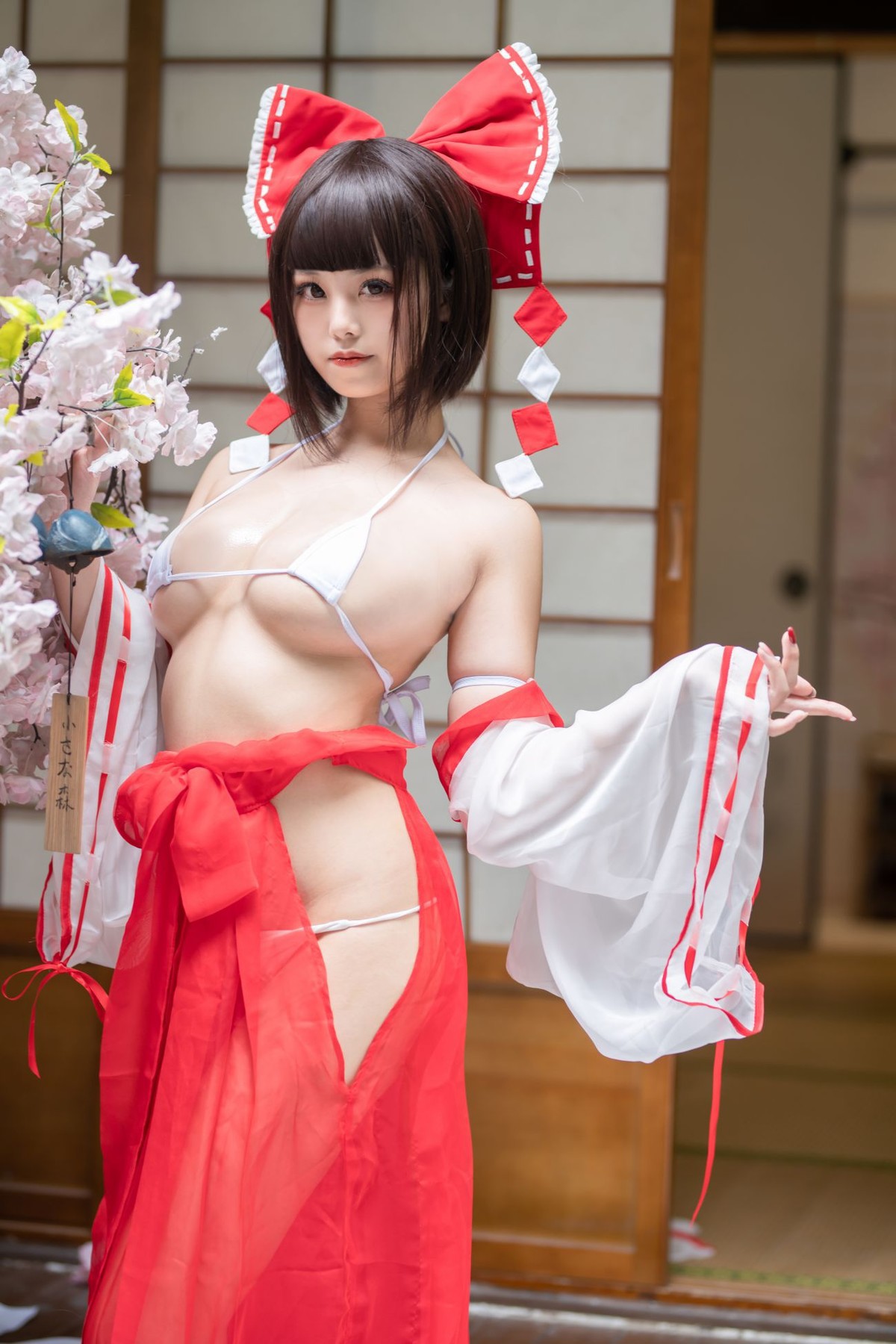 蜜汁貓裘 Cosplay 巫女 Miko Sister(26)