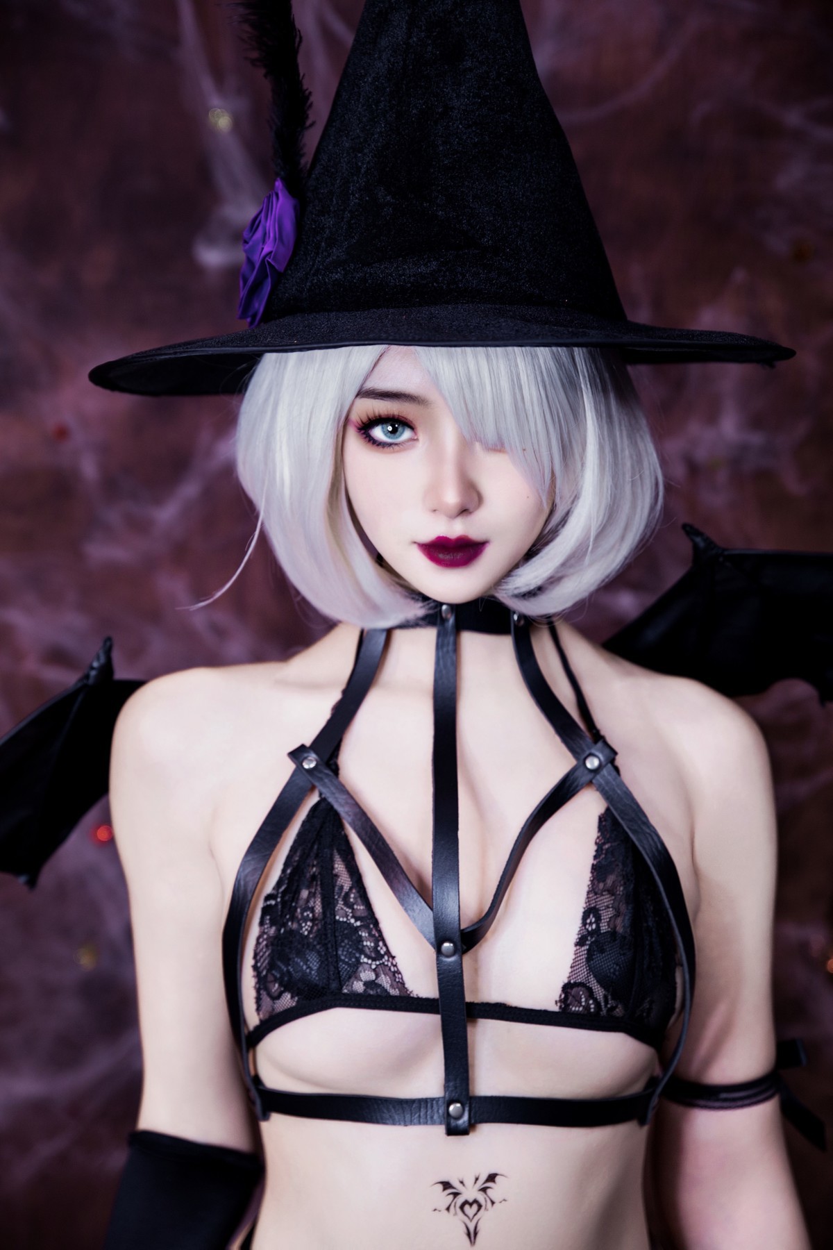 Cosplay MisswarmJ Goth 2B Halloween Special(26)