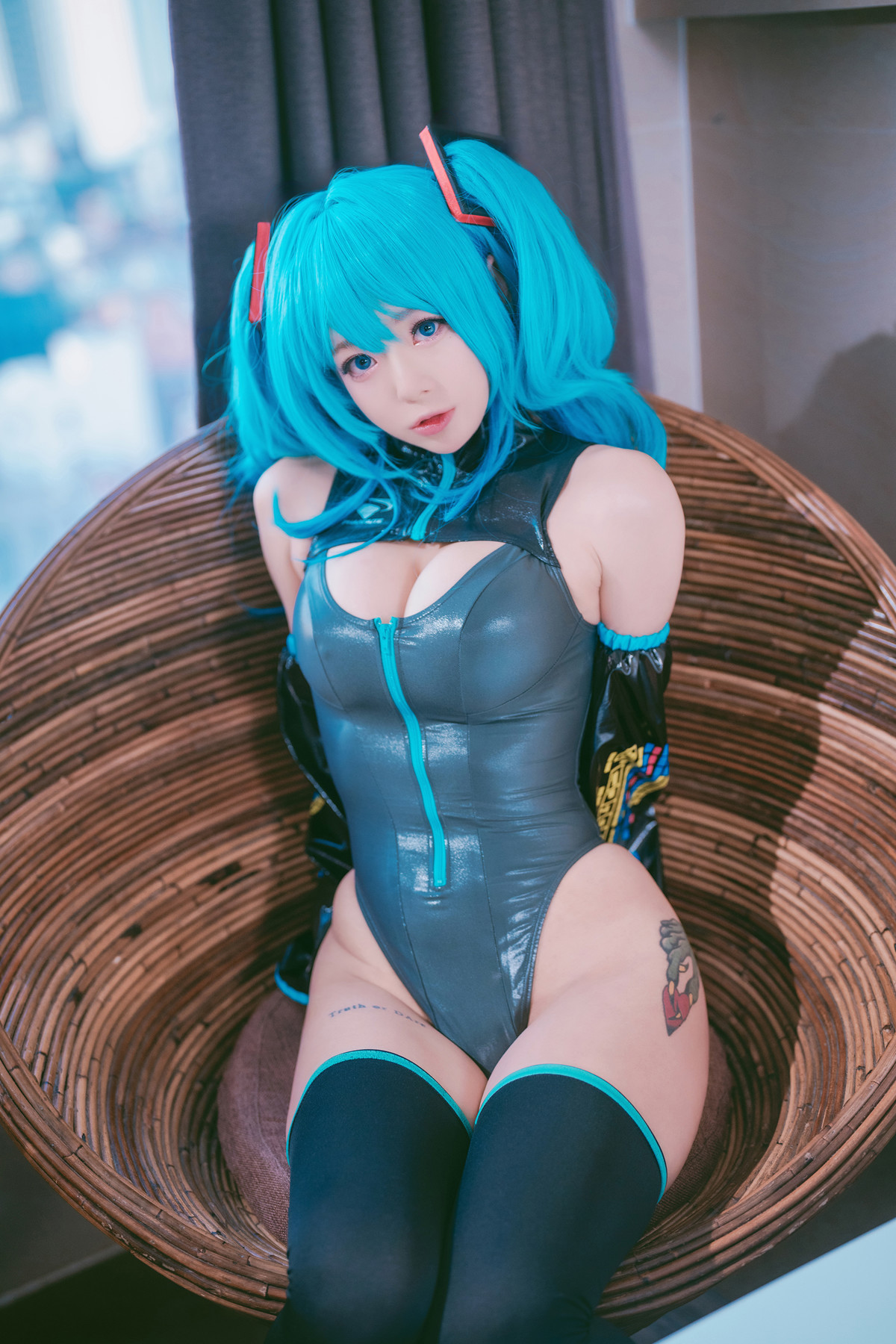 Cosplay Maruemon 마루에몽 Plug Me In Miku Set.02(35)