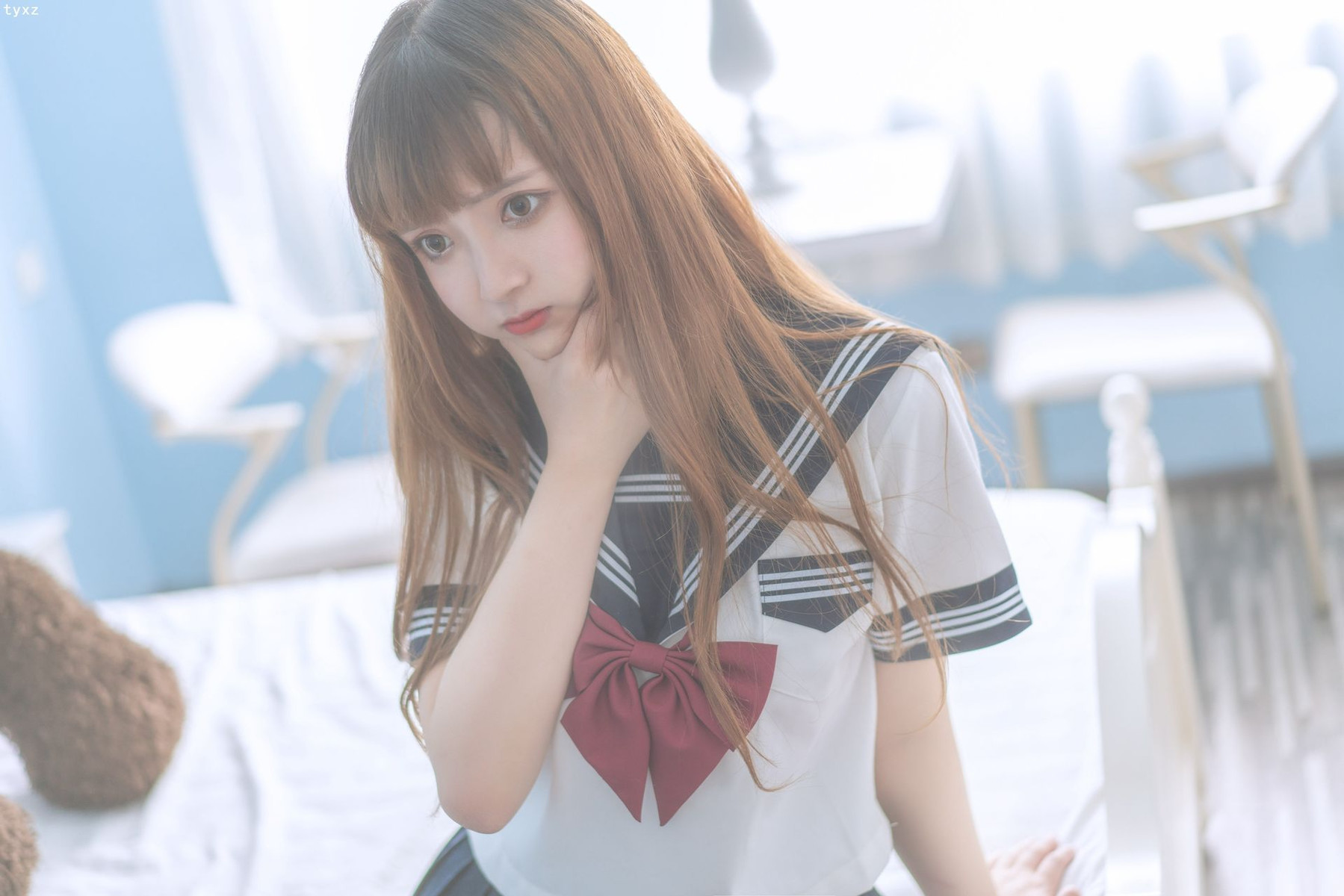 Cosplay 一隻雲燒 JK少女(16)