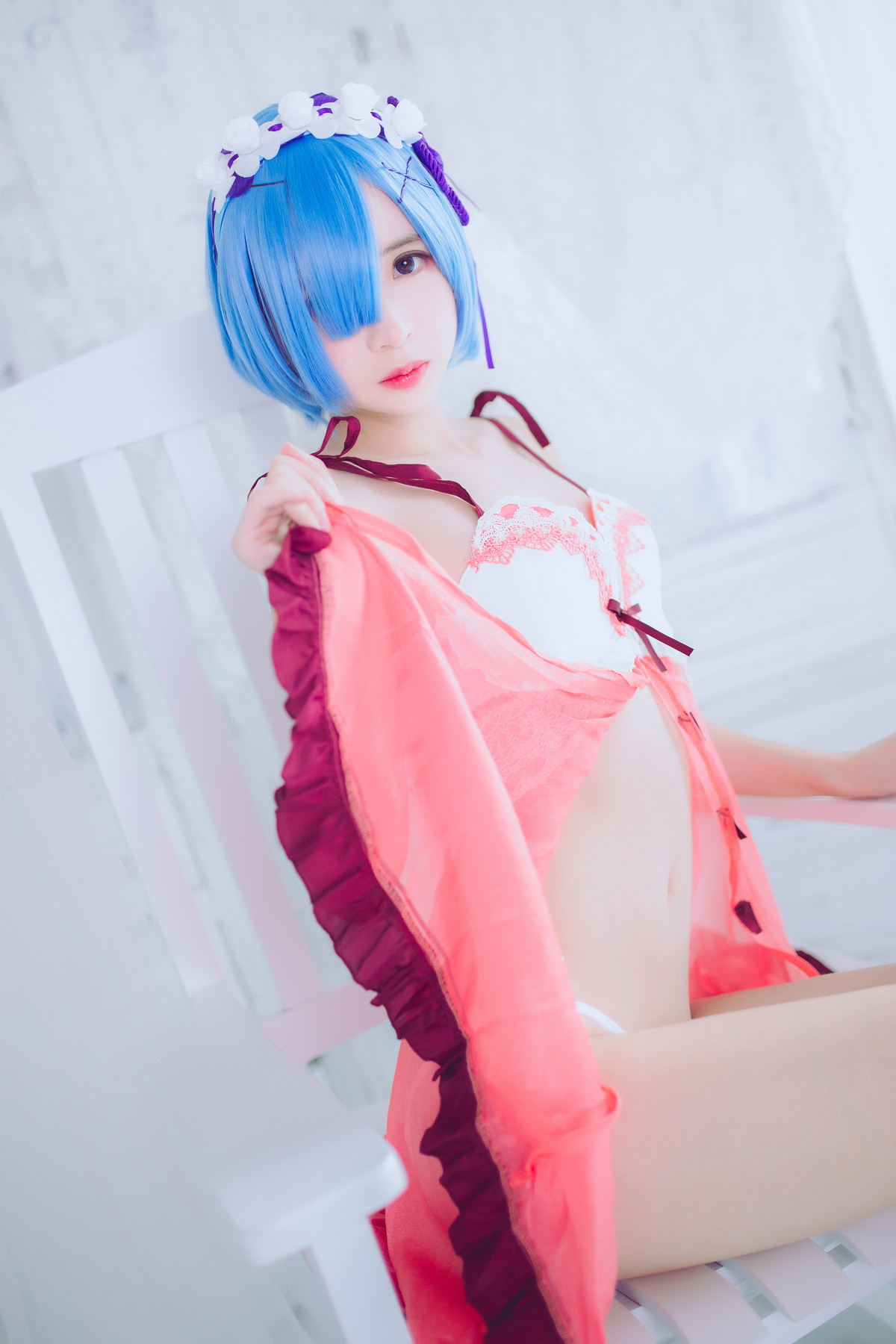 Cosplay 疯猫ss 蕾姆(5)