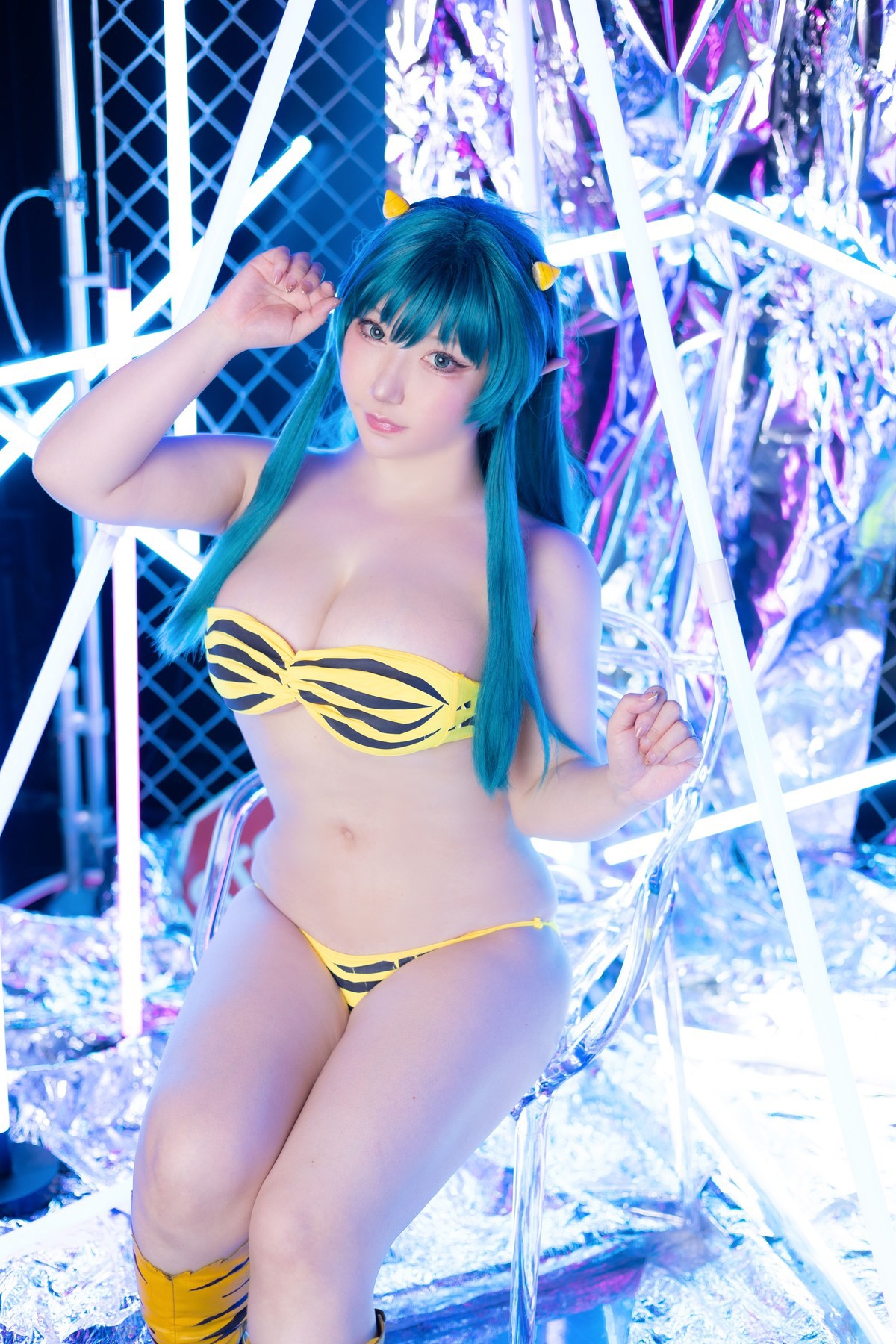 Cosplay SAKUサク Lum ラム うる星やつら Set.04(33)