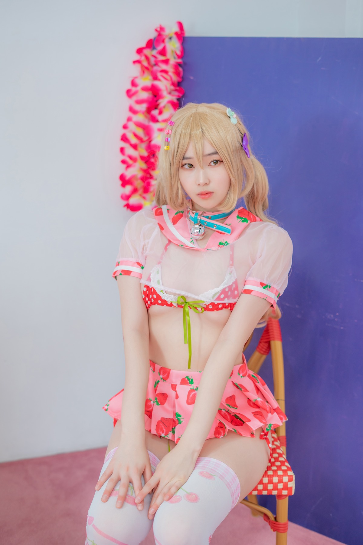 Bambi 밤비, [CreamSoda] Over knee socks Set.01(4)