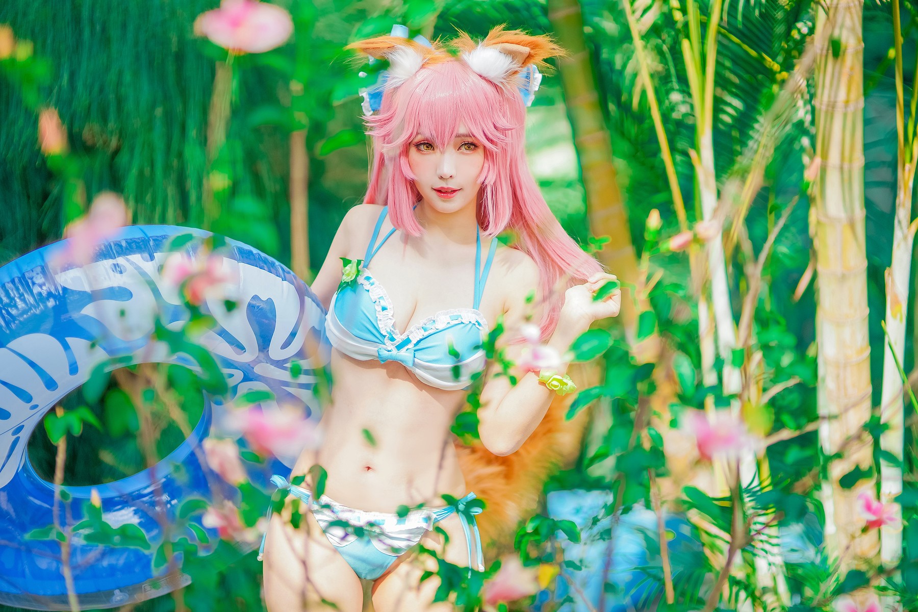 Cosplay ElyEE子 玉藻前泳池(35)