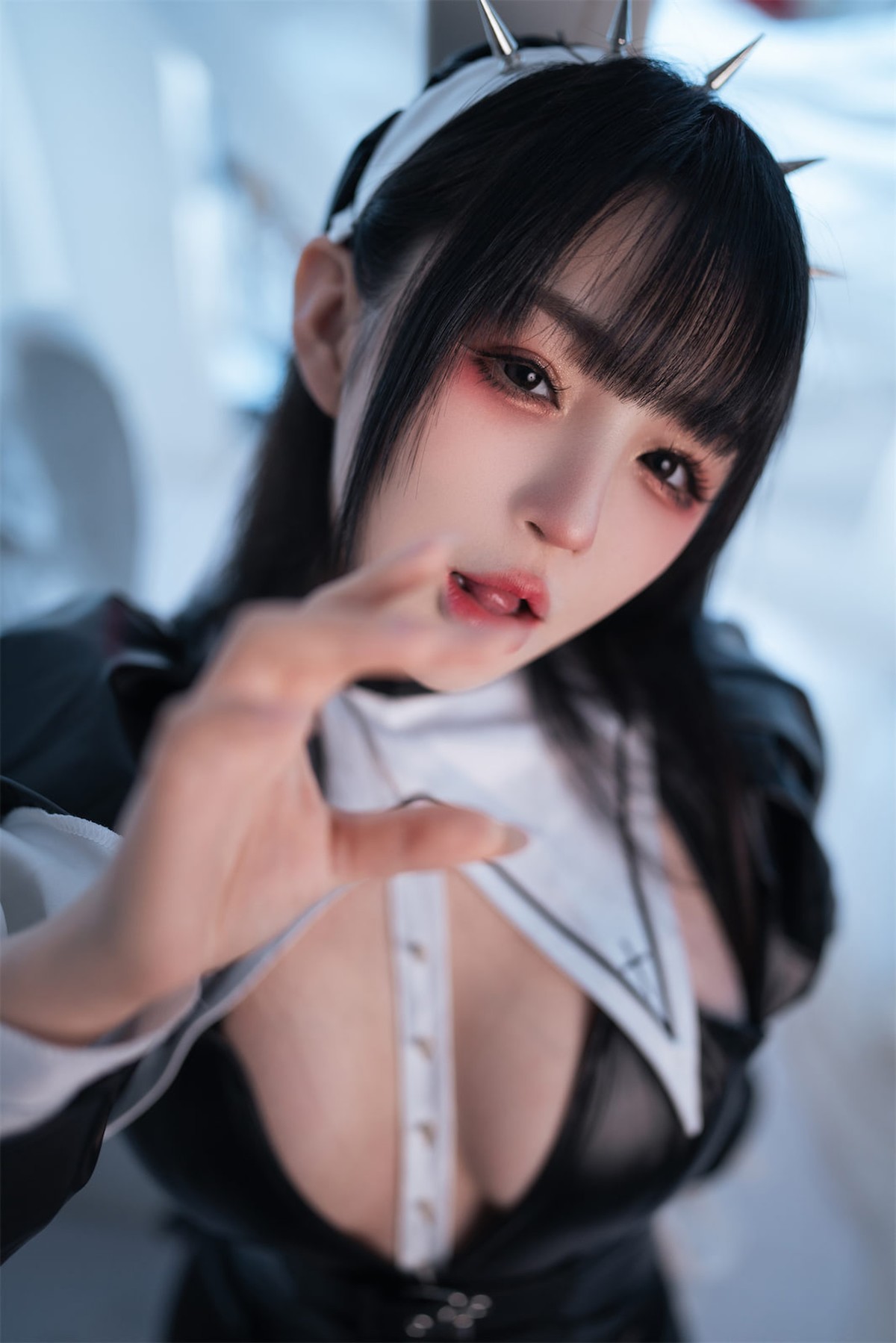 Cosplay 桜井宁宁 皮衣修女(33)