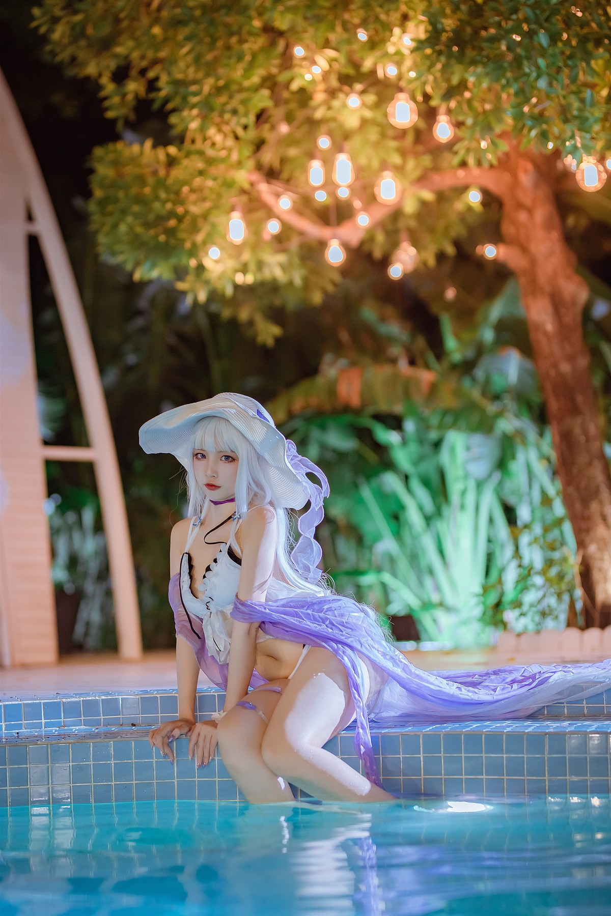 Cosplay 二佐Nisa 碧蓝光辉泳装(3)