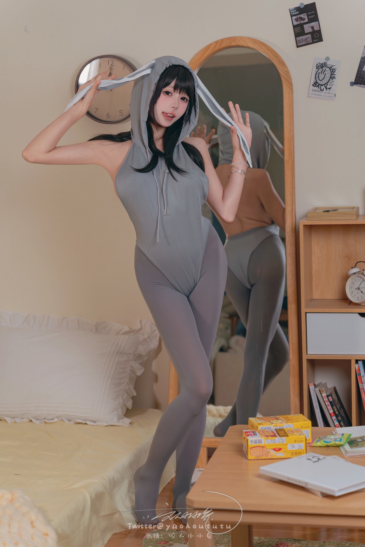 Cosplay 黏黏团子兔 小灰兔 Gray Rabbit(1)