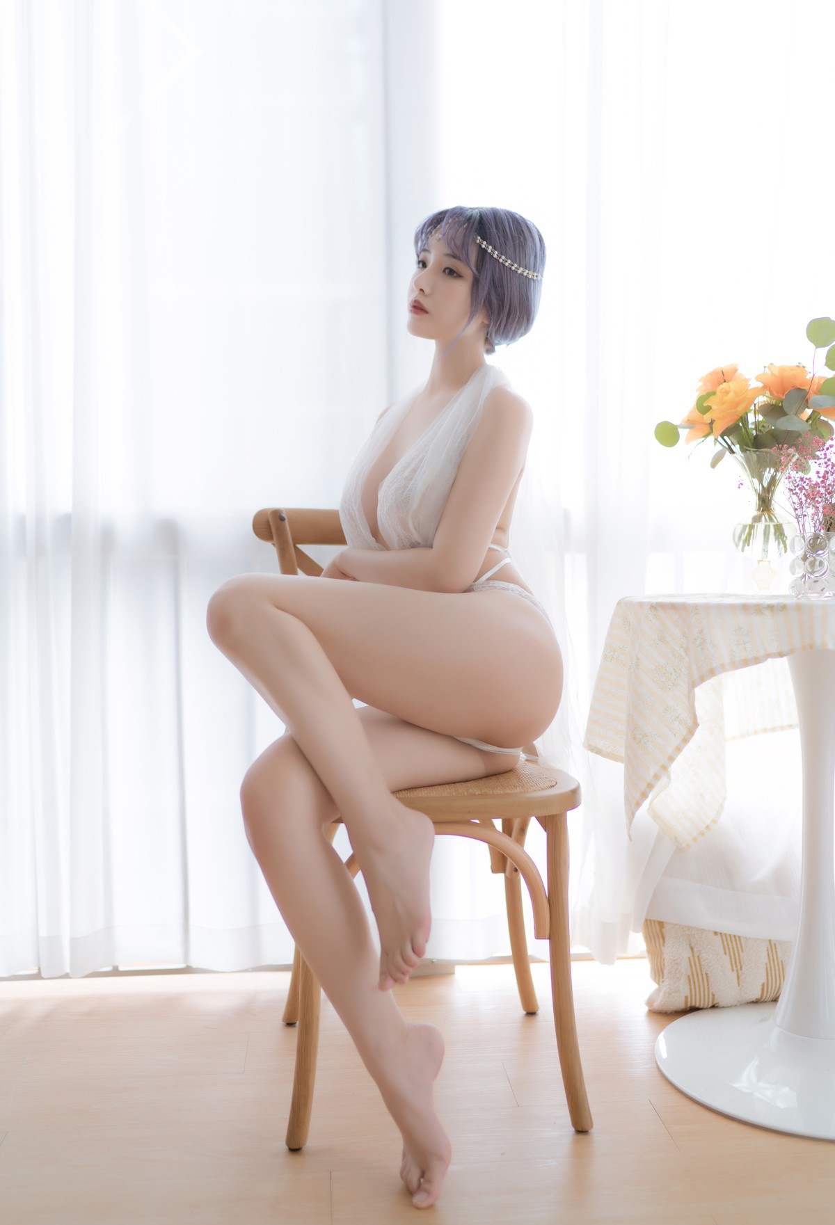 Cosplay 雯妹不讲道理 白色希腊(8)