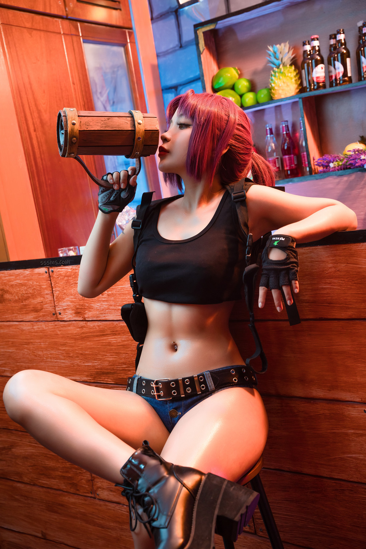 Cosplay Umeko.J Revy Black Lagoon(11)