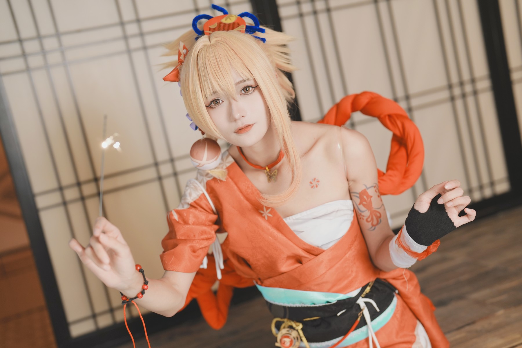 Cosplay 兔子Zzz不吃胡萝卜 我就说我就是宵宫(7)