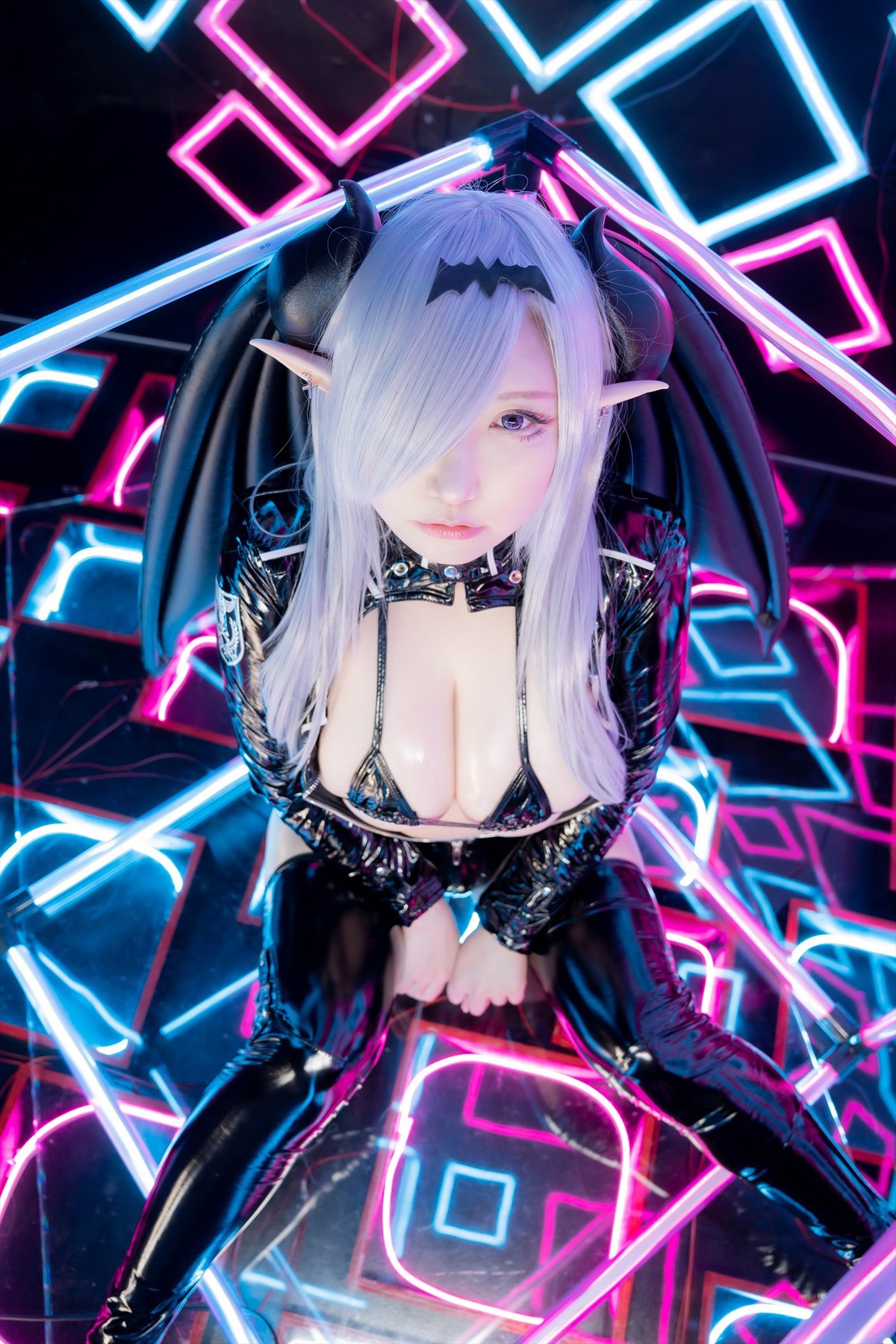 Cosplay SAKUサク See-through Bunny Succubus Set.04(17)