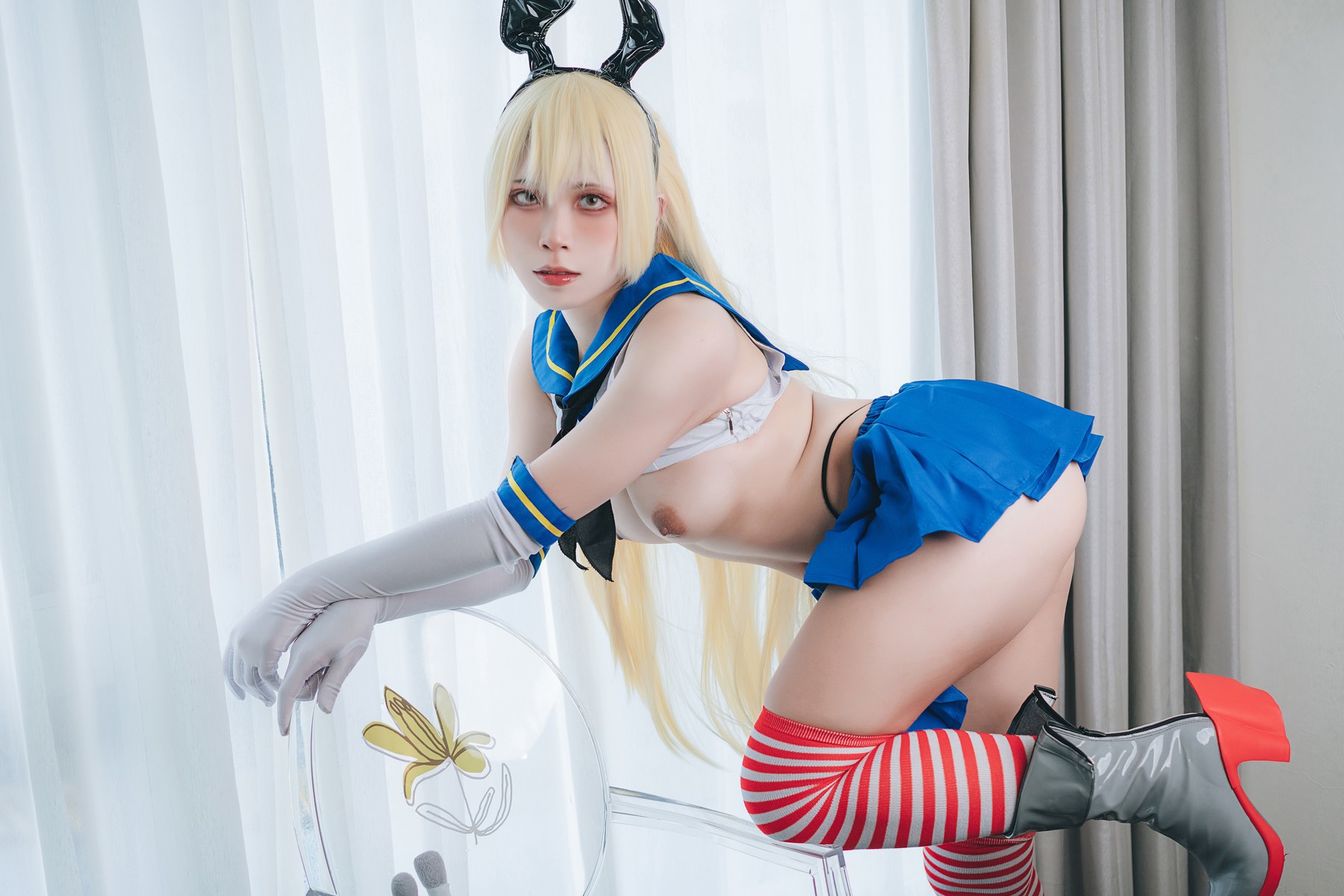 Cosplay 浵卡Tokar Shimakaze Kancolle(23)