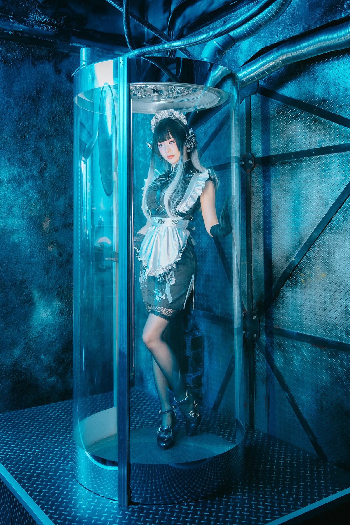 Cosplay ElyEE子 賽博女僕 Melanite黑榴石(4)