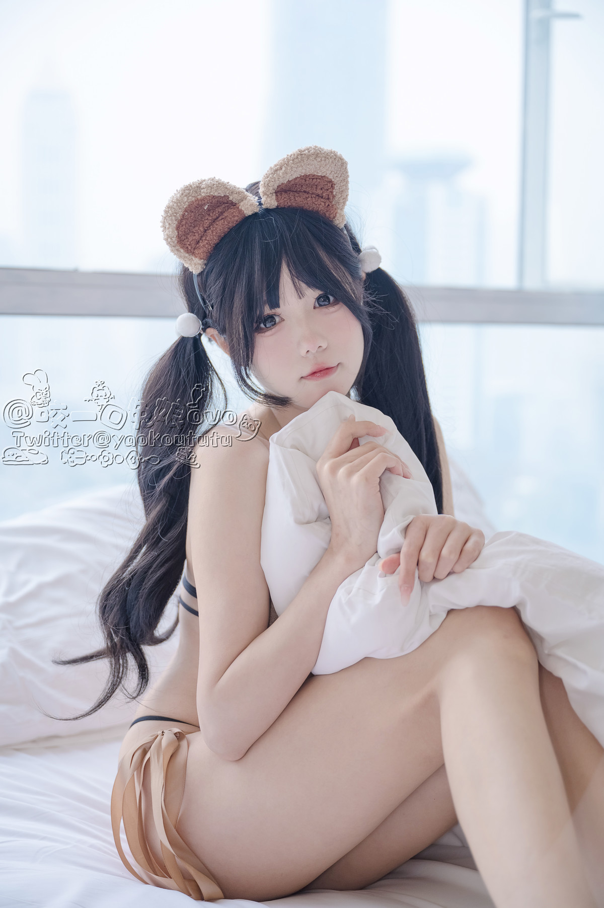 Cosplay 黏黏团子兔 小熊睡衣(20)