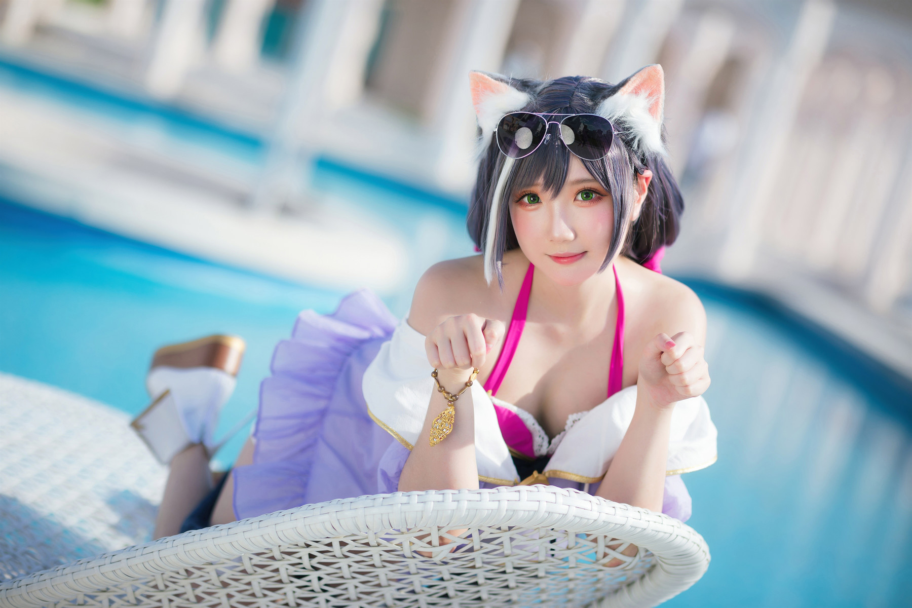 Cosplay 瓜希酱 公主连结 凯露夏日 Kyaru(10)